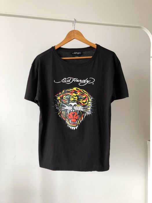 Christian Audigier FREE SHIP Ed Hardy tiger print women t shirt