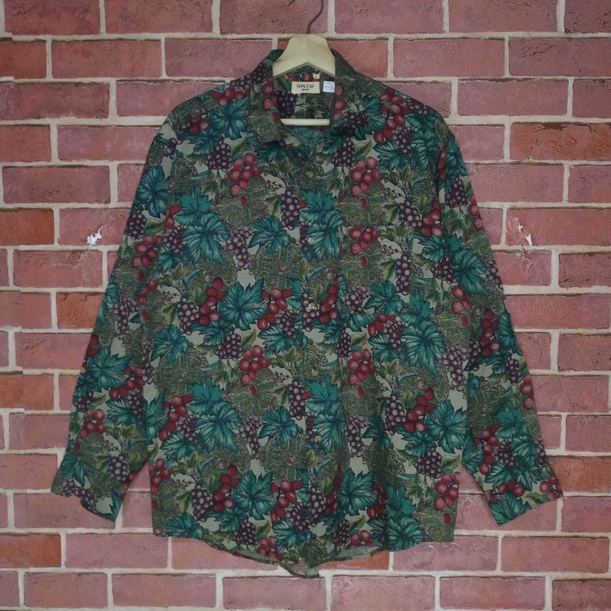 Flannel Rare!! Native Flower Cute Flannel Shadow Man Shirt Size US L / EU 52-54 / 3 - 1 Thumbnail