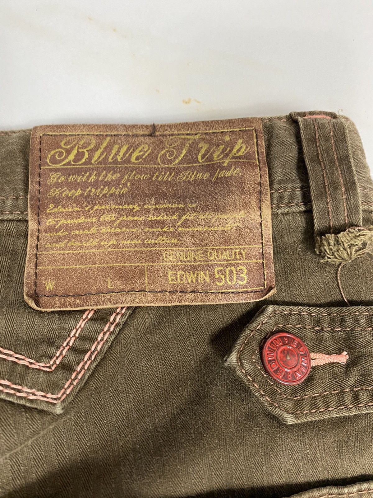 Edwin Edwin 503 Blue Trip Cargo. S090 Size US 32 / EU 48 - 10 Thumbnail