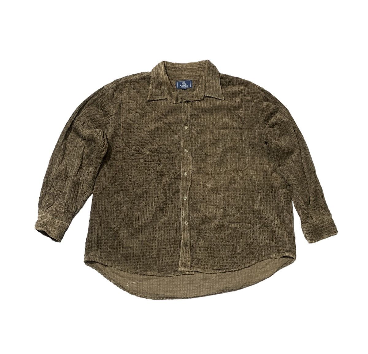 image of Archival Clothing x Flannel Vintage Regal Friend Corduroy Flannel Shirt in Brown (Size XL)