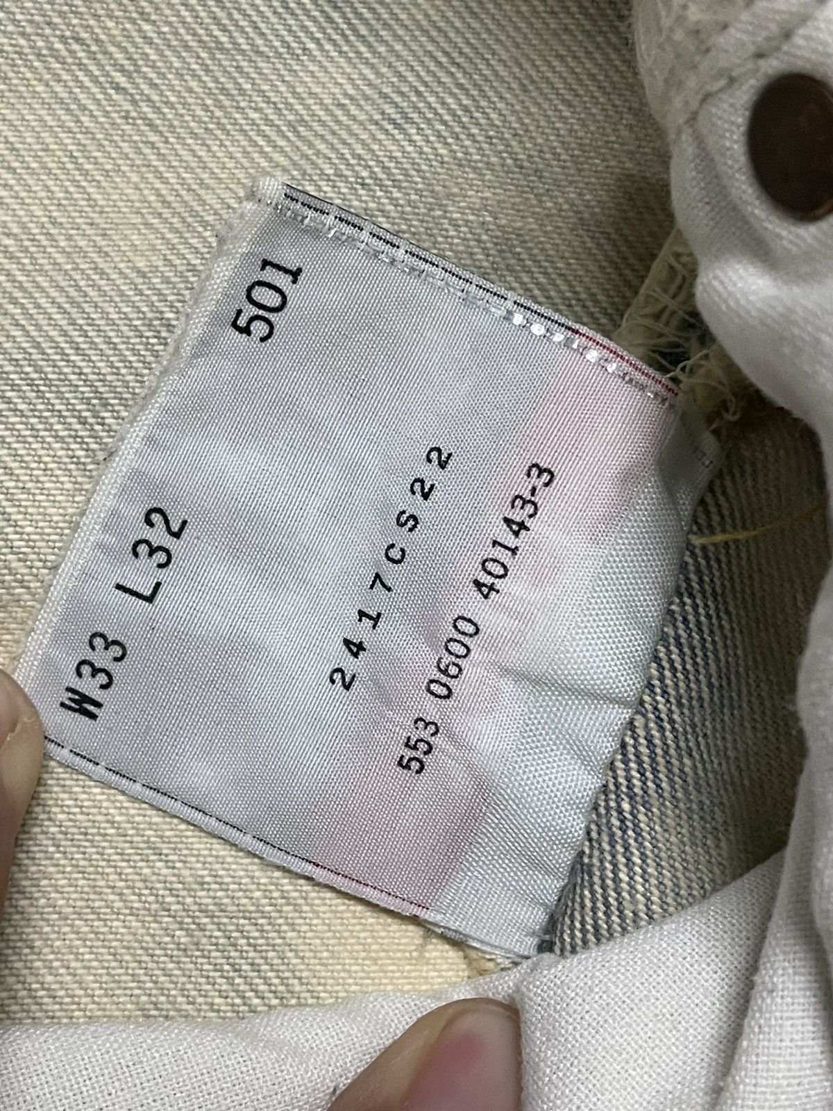Levi's Vintage Levis 501 Bleach Distressed Denim Kurt Cobain Style Size US 32 / EU 48 - 15 Thumbnail