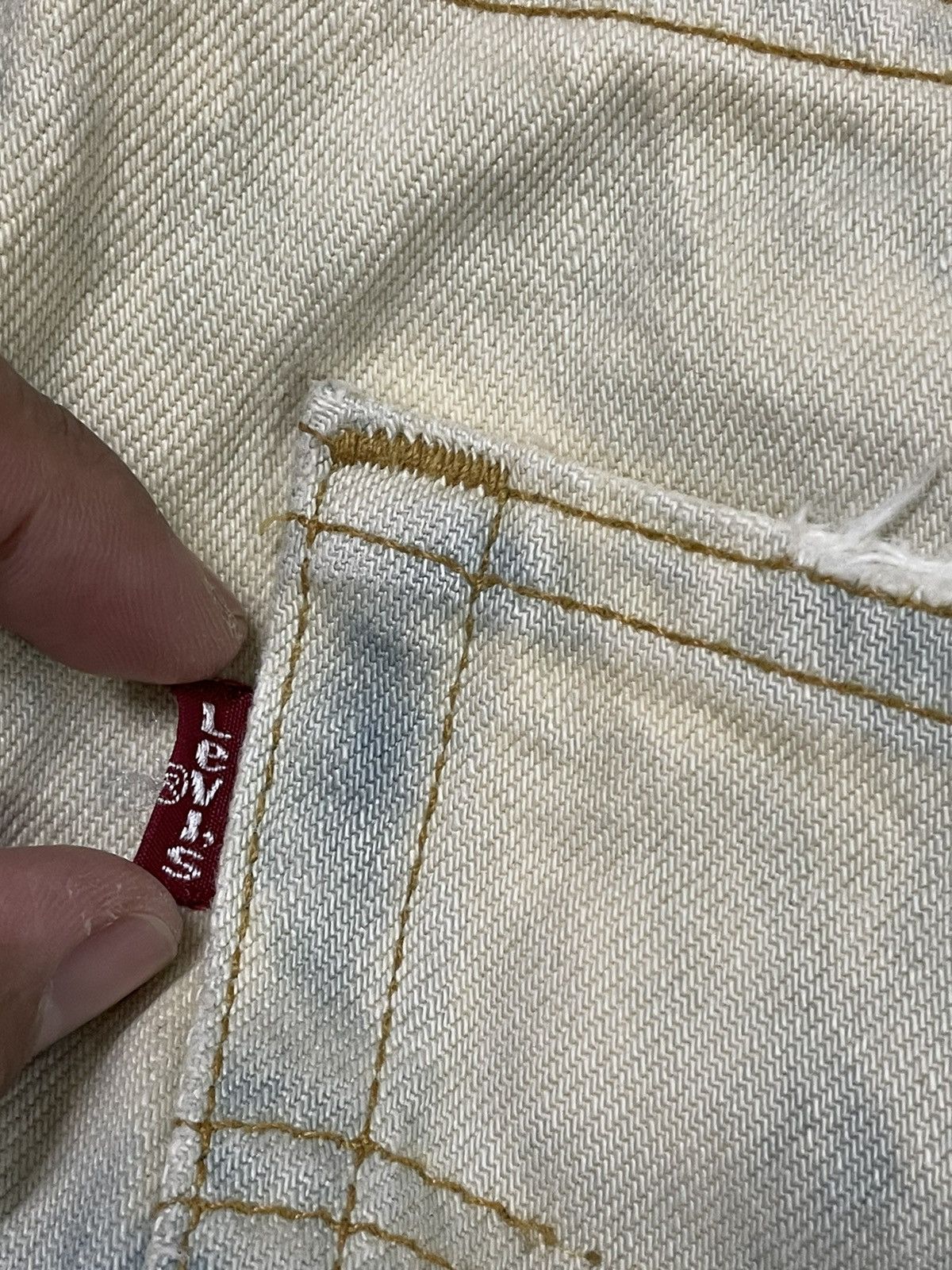 Levi's Vintage Levis 501 Bleach Distressed Denim Kurt Cobain Style Size US 32 / EU 48 - 18 Thumbnail
