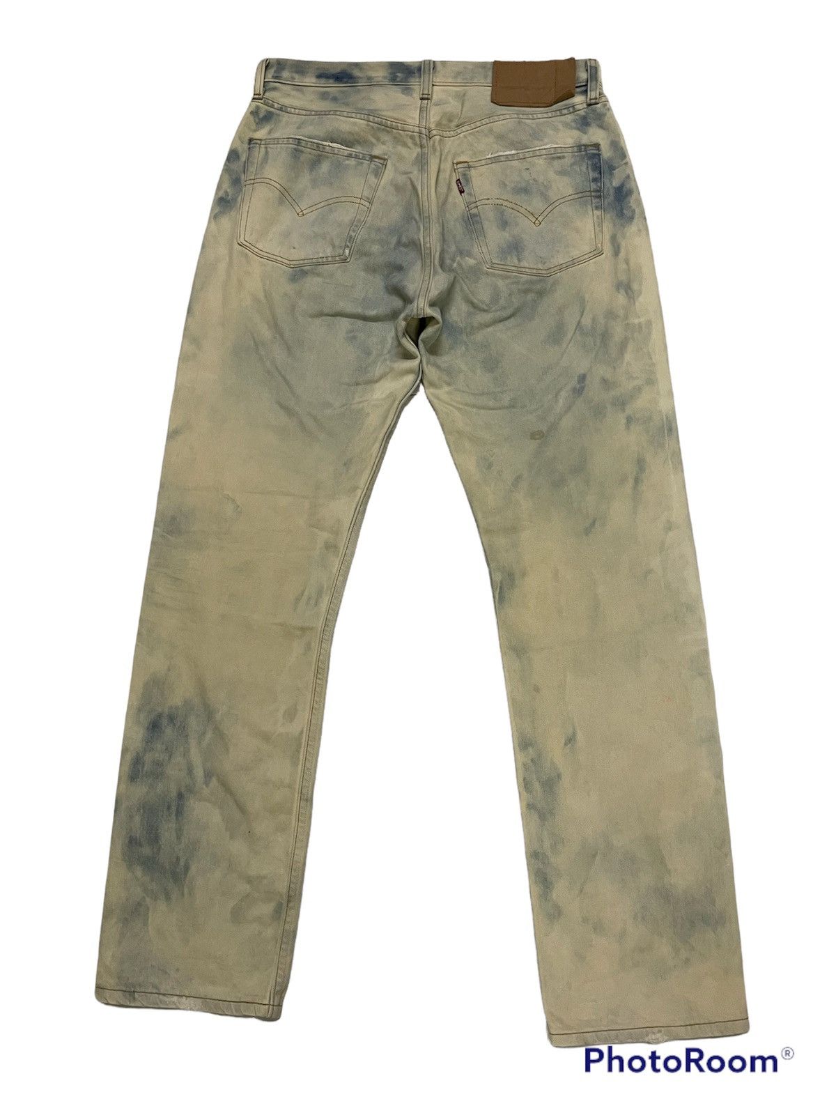 Levi's Vintage Levis 501 Bleach Distressed Denim Kurt Cobain Style Size US 32 / EU 48 - 4 Thumbnail