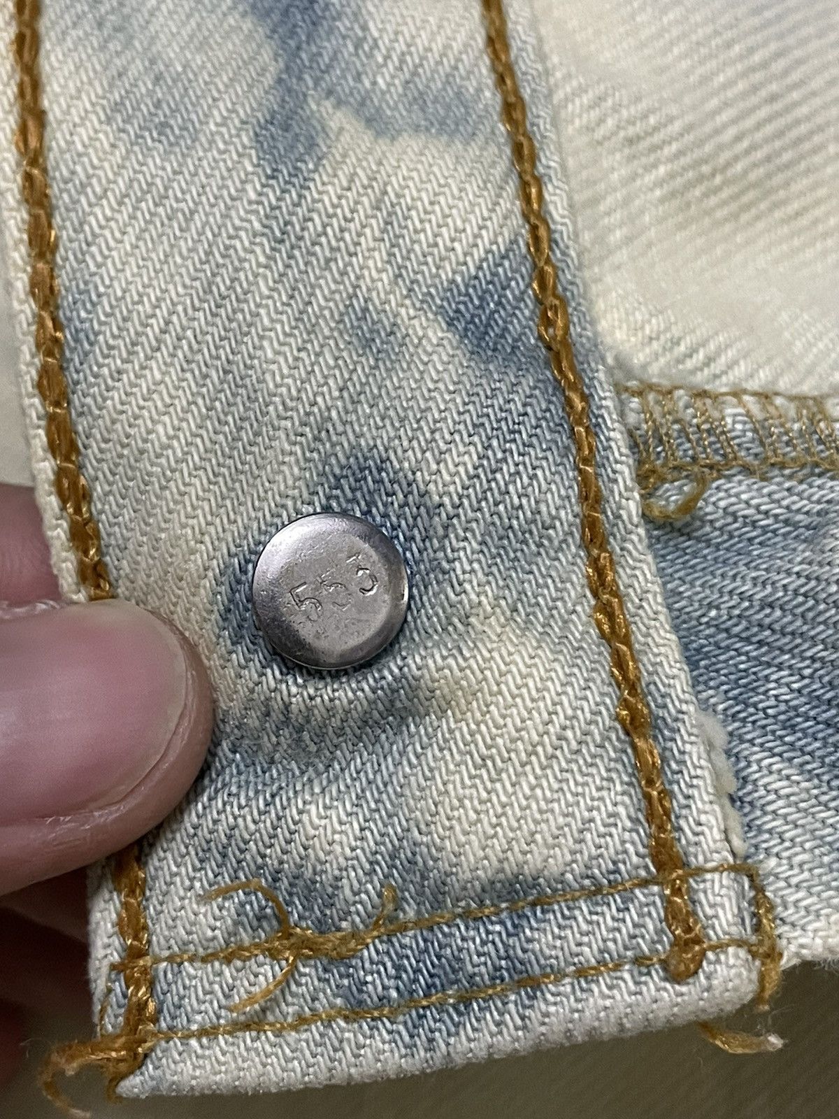 Levi's Vintage Levis 501 Bleach Distressed Denim Kurt Cobain Style Size US 32 / EU 48 - 14 Thumbnail