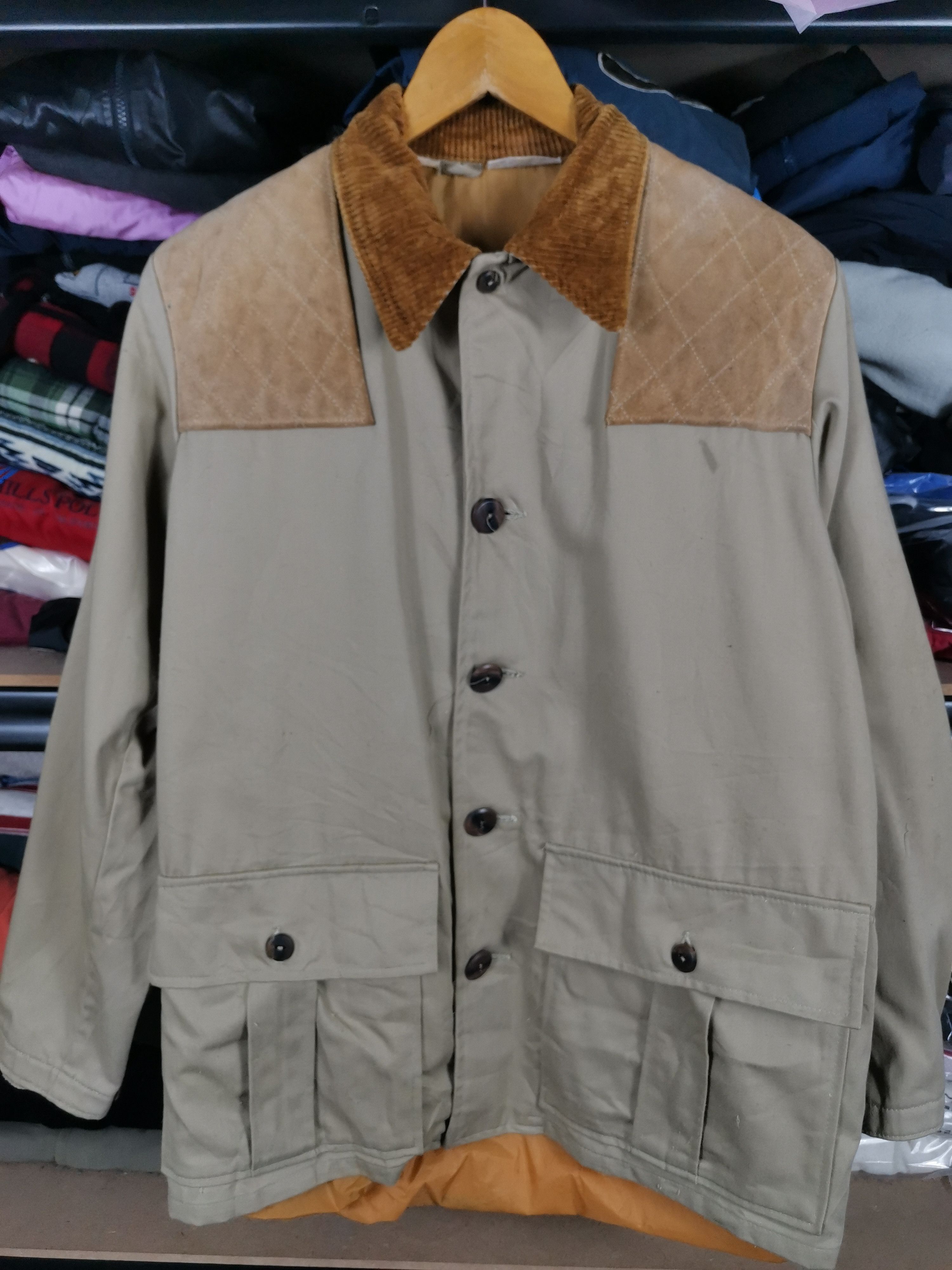 image of Archival Clothing x Vintage Hunting Jacket Game Winner Utility in Brown Nude, Men's (Size Small)