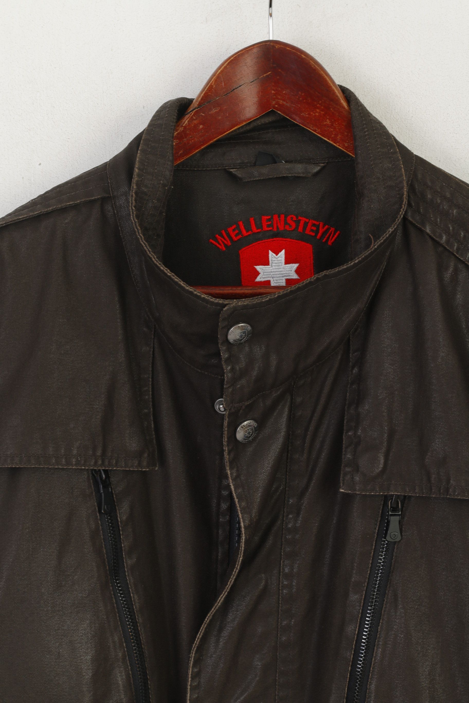 Vintage Wellensteyn Montgomery Men XL Jacket Brown Military 0481 Size US XL / EU 56 / 4 - 2 Thumbnail