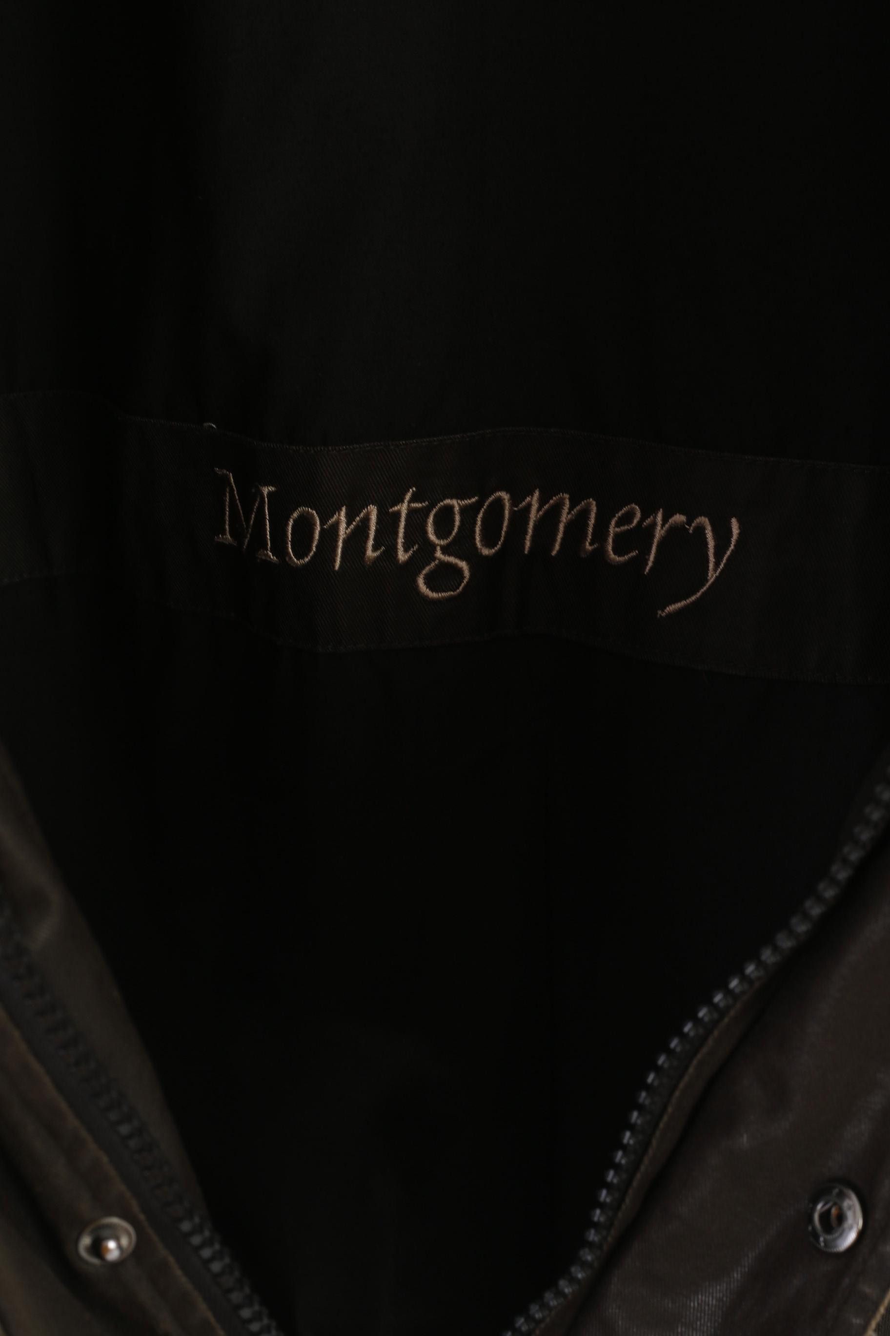 Vintage Wellensteyn Montgomery Men XL Jacket Brown Military 0481 Size US XL / EU 56 / 4 - 7 Thumbnail