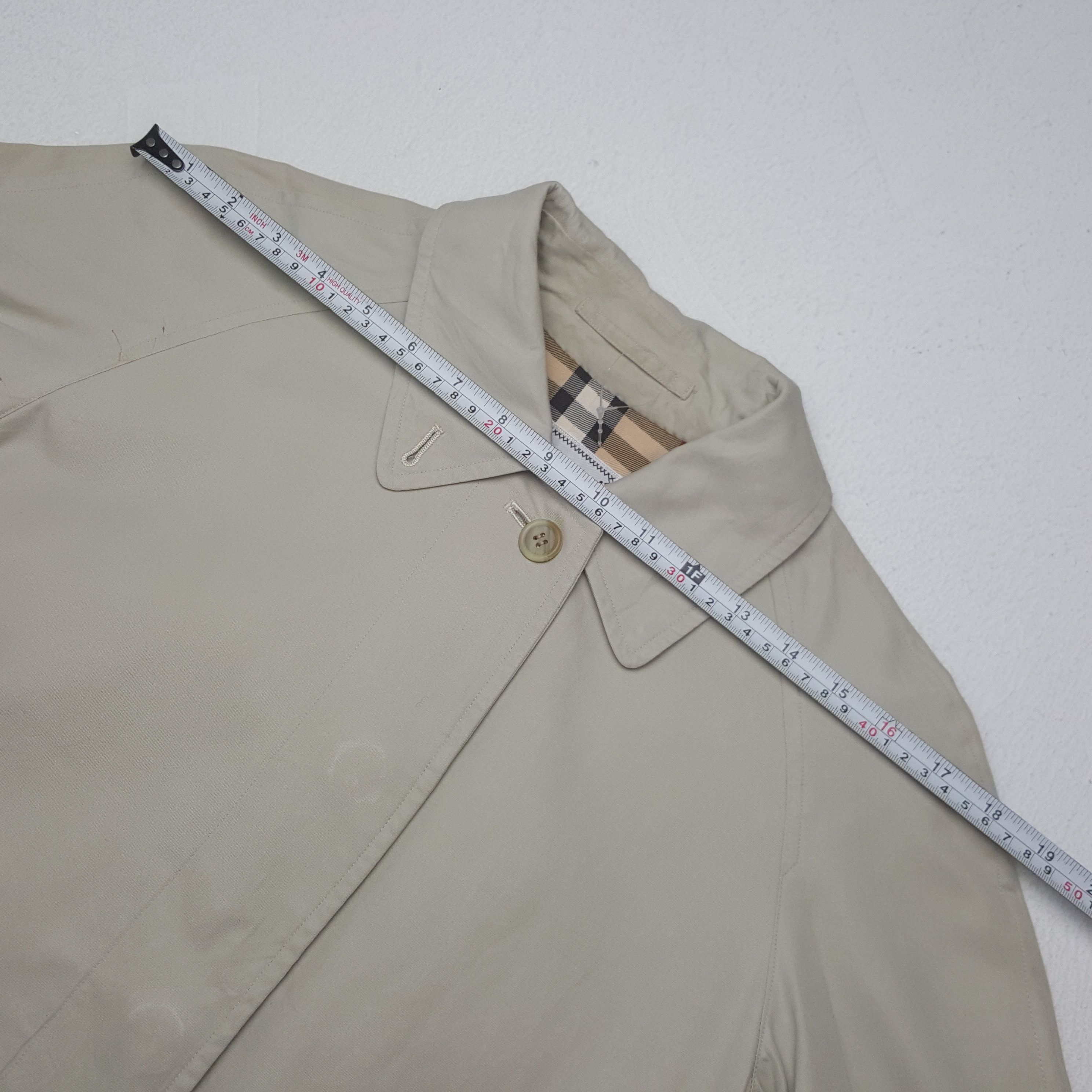 Burberry Vintage Burberrys London Nova Check Trench Coat Jacket Size M / US 6-8 / IT 42-44 - 4 Thumbnail