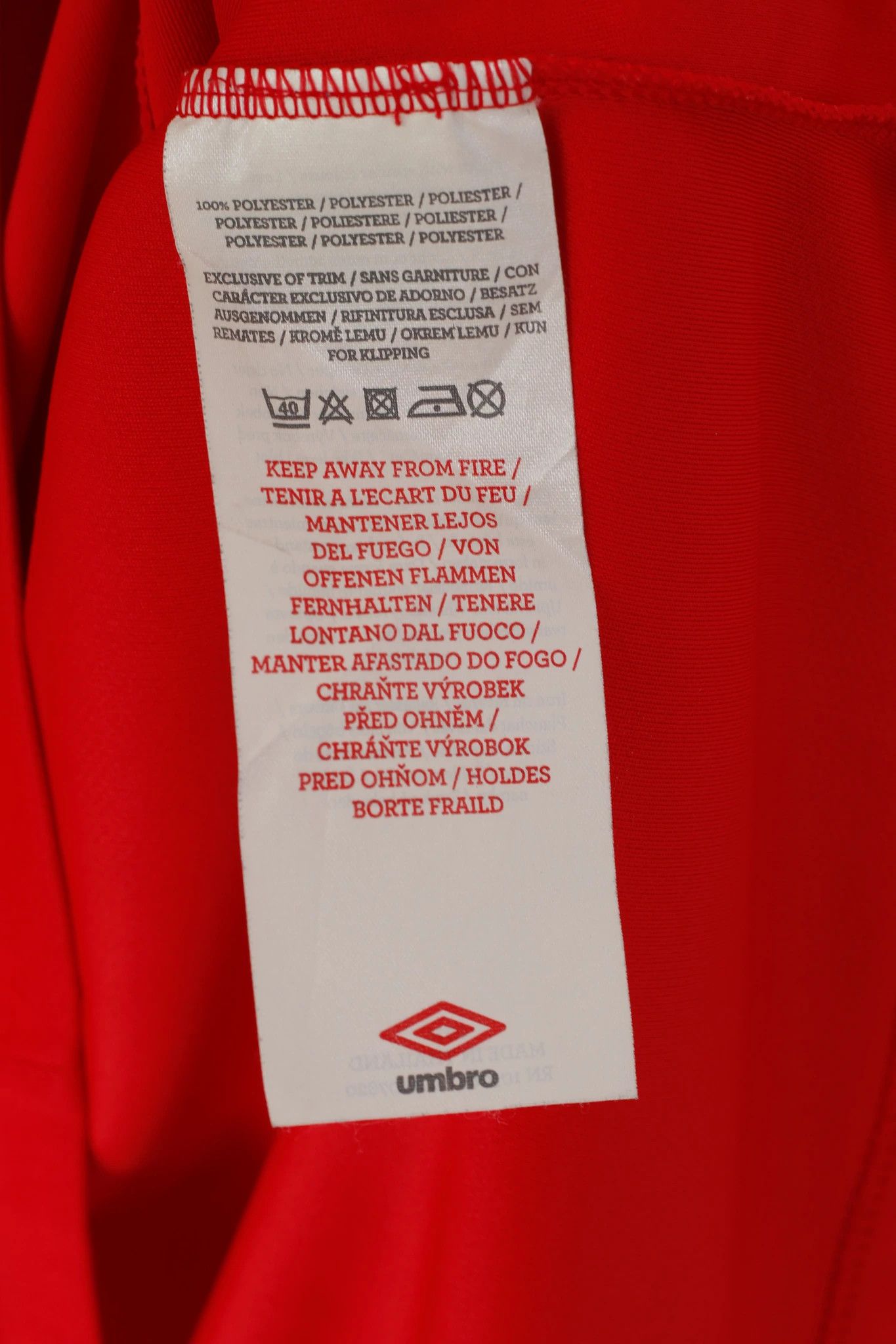 Umbro Umbro Men L Shirt Red A.F.C. Sunderland Football 6779 Size US L / EU 52-54 / 3 - 5 Thumbnail