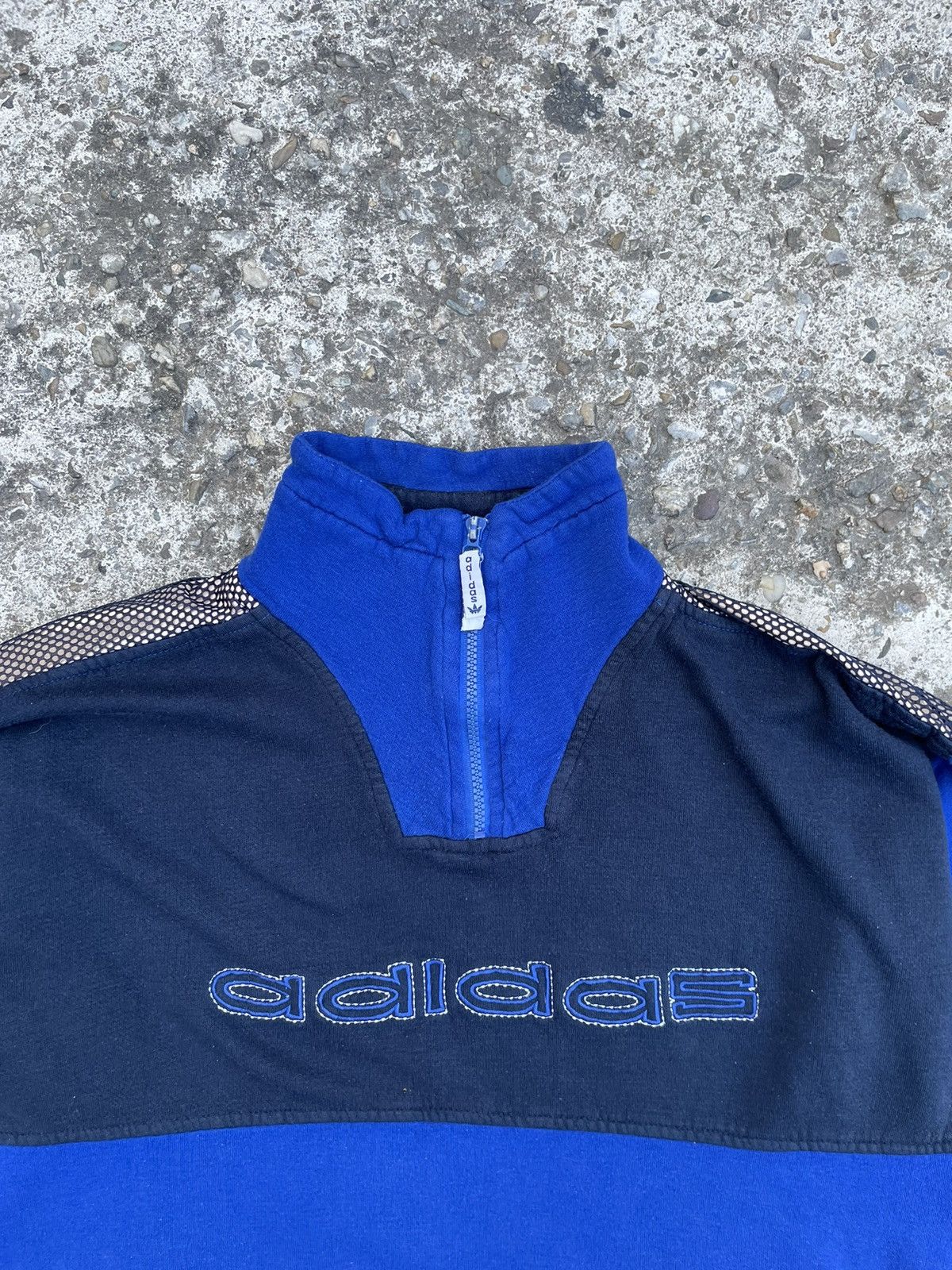 Adidas × Vintage Adidas vintage 1/4 zip sweatshirt archive Size US XXL / EU 58 / 5 - 4 Thumbnail