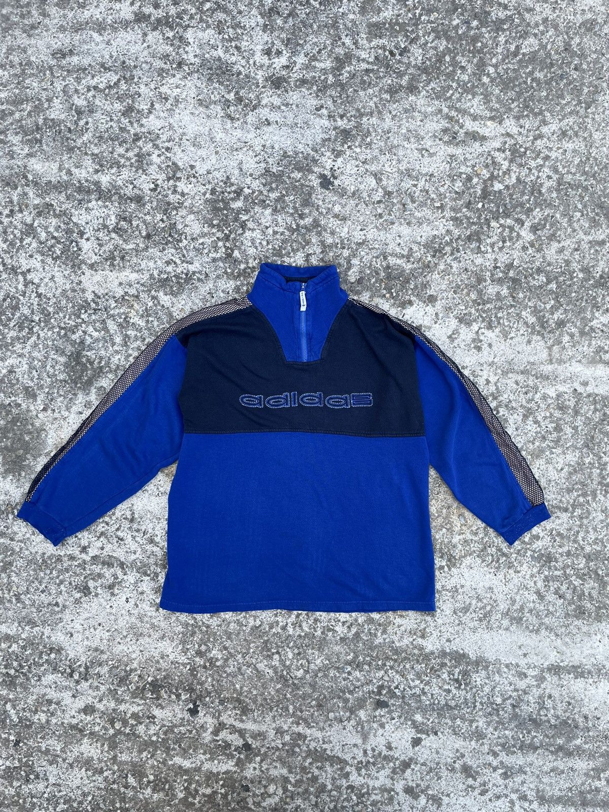 Adidas × Vintage Adidas vintage 1/4 zip sweatshirt archive Size US XXL / EU 58 / 5 - 1 Thumbnail
