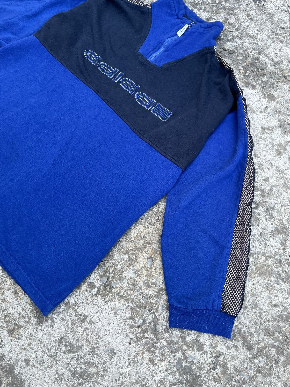 Adidas × Vintage Adidas vintage 1/4 zip sweatshirt archive Size US XXL / EU 58 / 5 - 2 Thumbnail