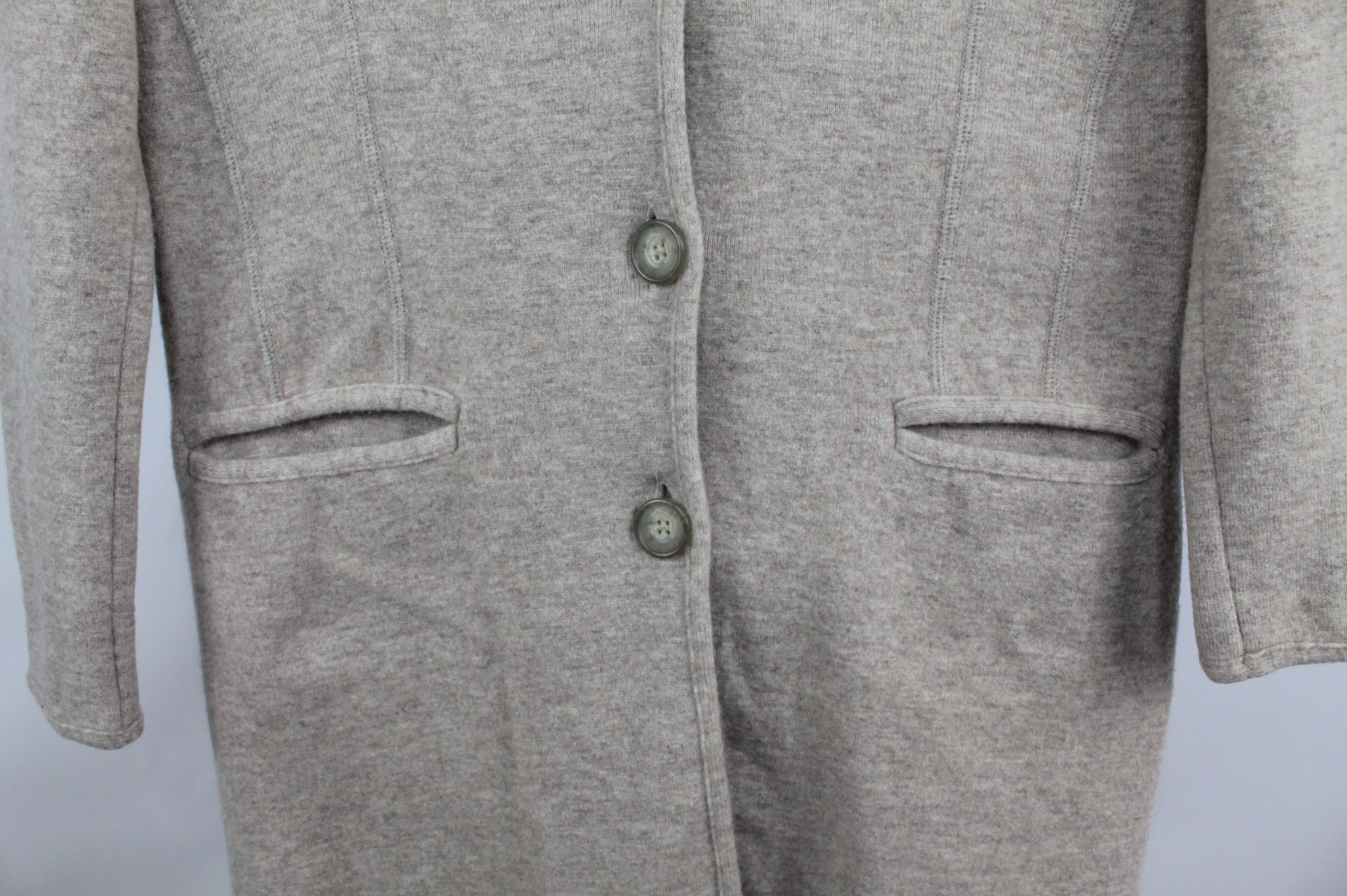 Kenzo × Vintage Vintage Kenzo Paris Knit Wool Coat Women's Size M / US 6-8 / IT 42-44 - 5 Thumbnail