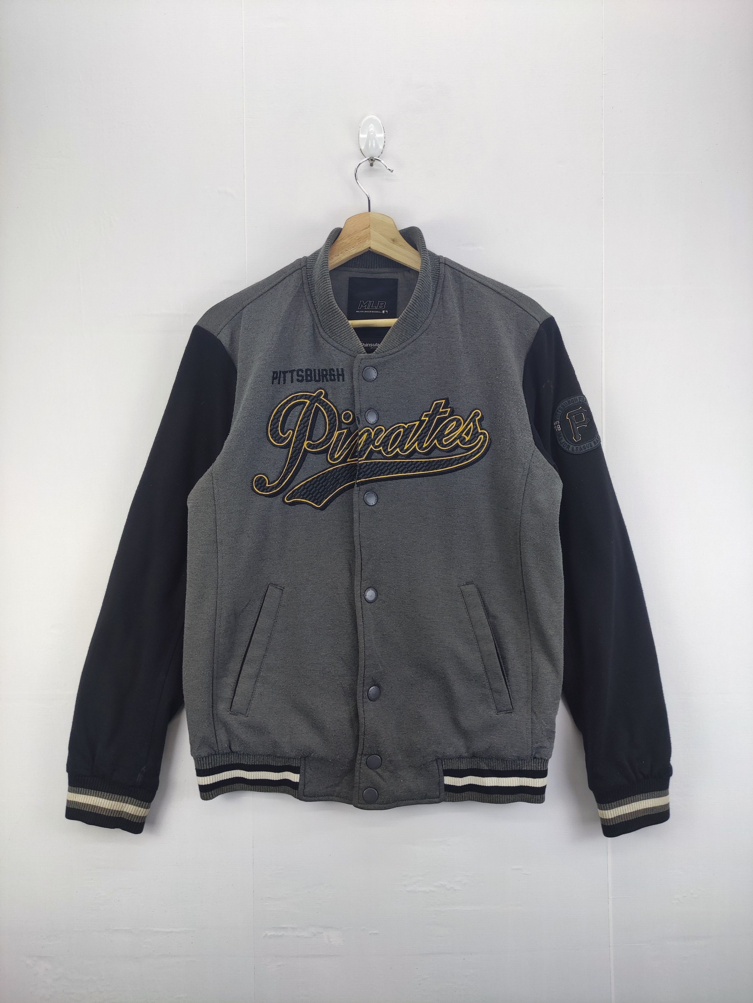 MLB Vintage Pirates Mlb Varsity Jacket Snap Button Size US M / EU 48-50 / 2 - 1 Thumbnail