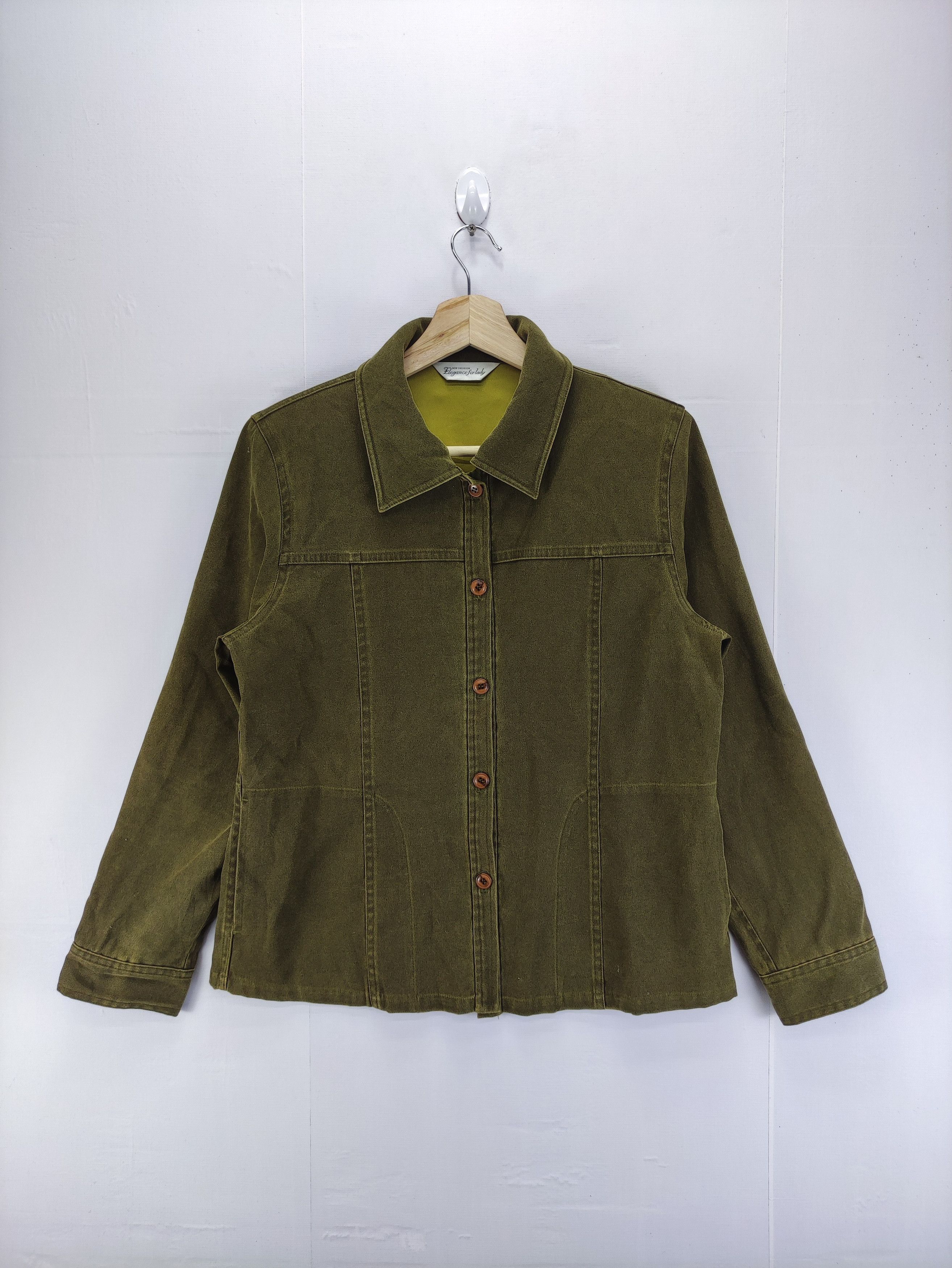 image of Vintage Shirt Button Up By Elegance, Women's (Size Medium)