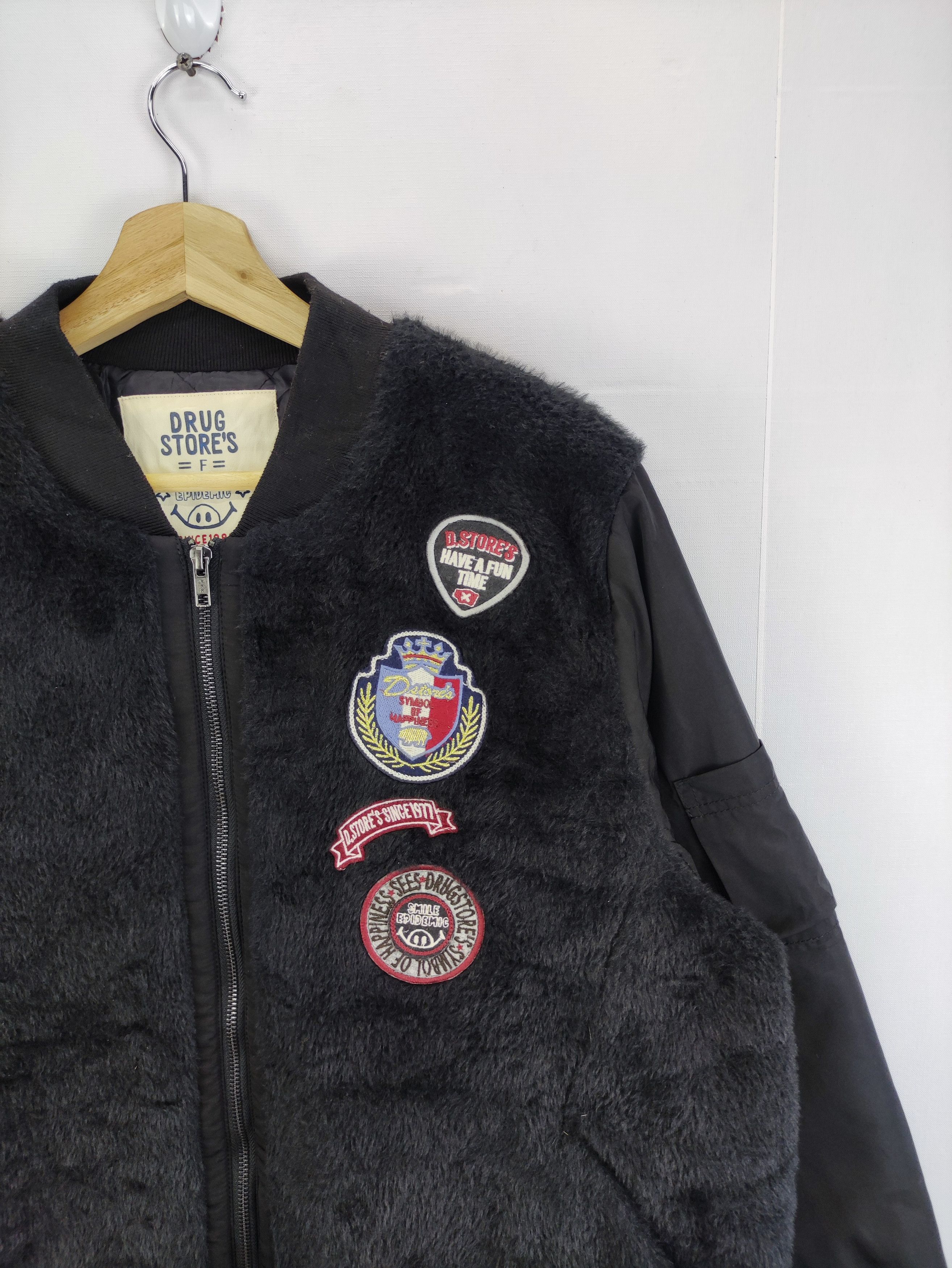 Japanese Brand Vintage Drug Store's Fleece Jacket Zipper Size US XL / EU 56 / 4 - 2 Thumbnail