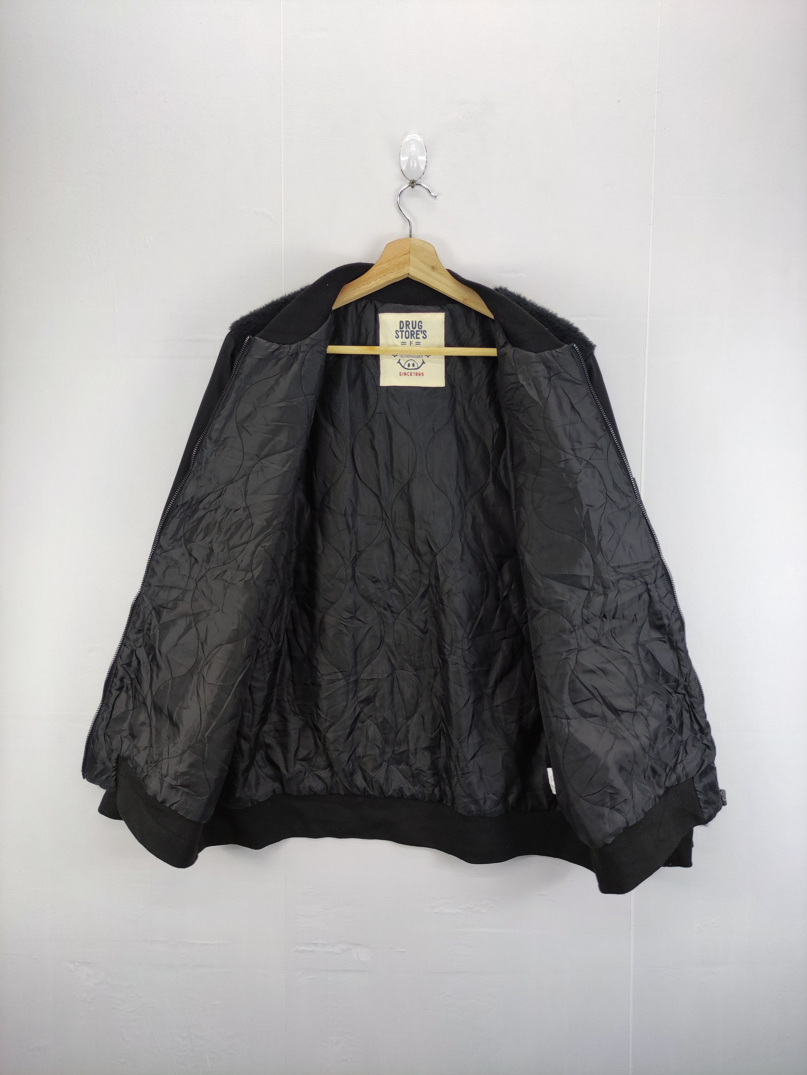 Japanese Brand Vintage Drug Store's Fleece Jacket Zipper Size US XL / EU 56 / 4 - 5 Thumbnail