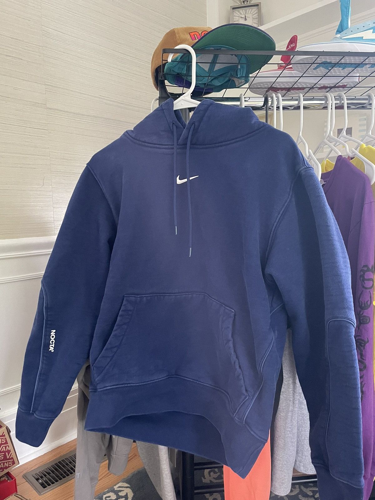 Nike X Drake Nocta Cardinal Stock Hoodie Navy | Grailed