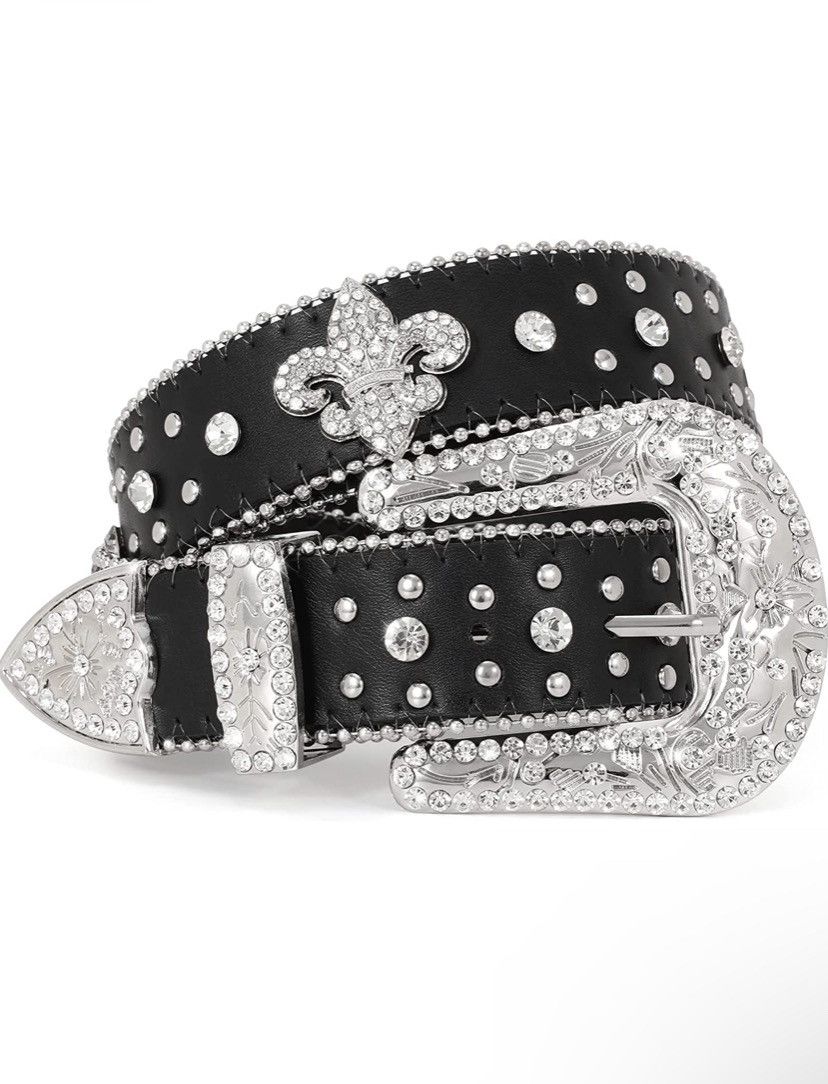 Japanese Brand × Rare × Streetwear 🔥Western Rhinestone Belt