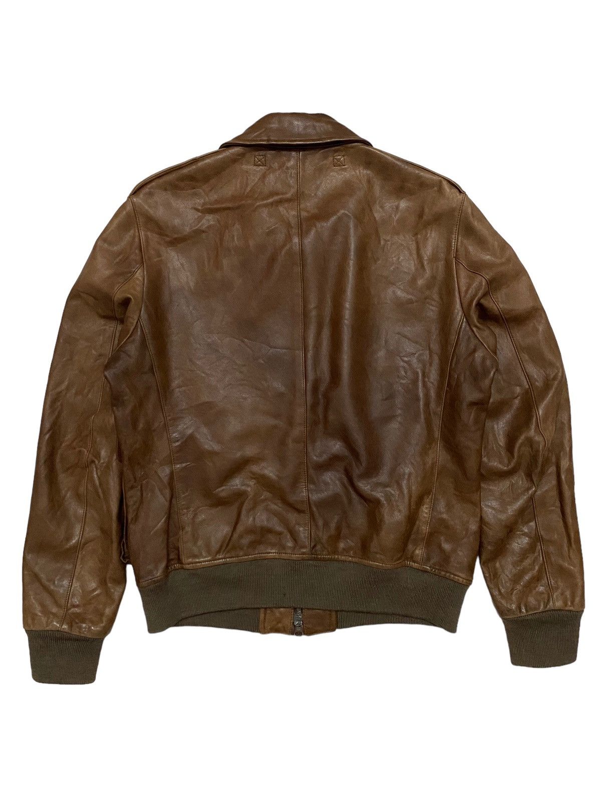 Aero Leathers × Japanese Brand × United Arrows United Arrows Military Inspired Leather Jacket Size US M / EU 48-50 / 2 - 17 Thumbnail