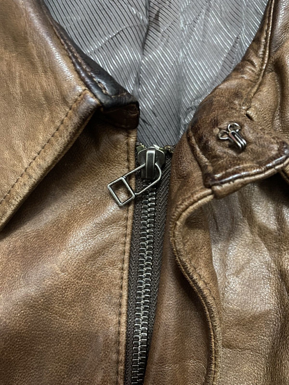 Aero Leathers × Japanese Brand × United Arrows United Arrows Military Inspired Leather Jacket Size US M / EU 48-50 / 2 - 5 Thumbnail