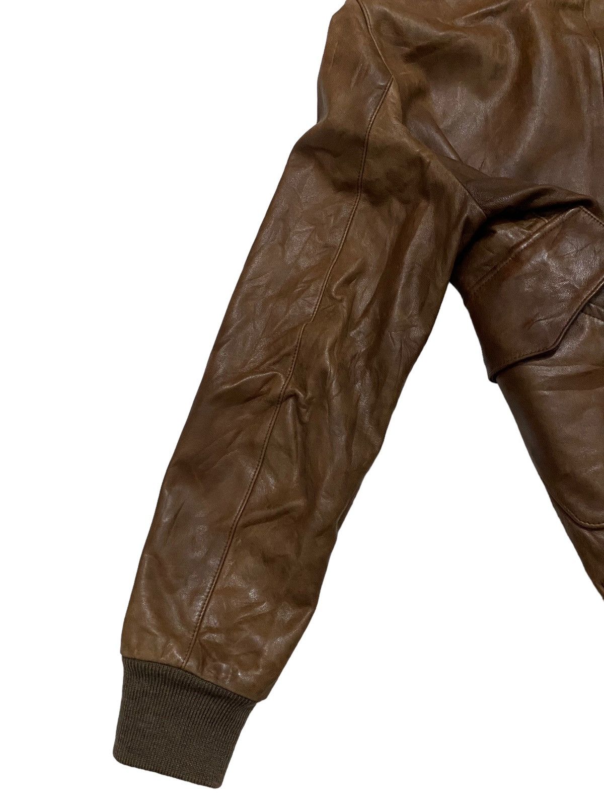 Aero Leathers × Japanese Brand × United Arrows United Arrows Military Inspired Leather Jacket Size US M / EU 48-50 / 2 - 15 Thumbnail