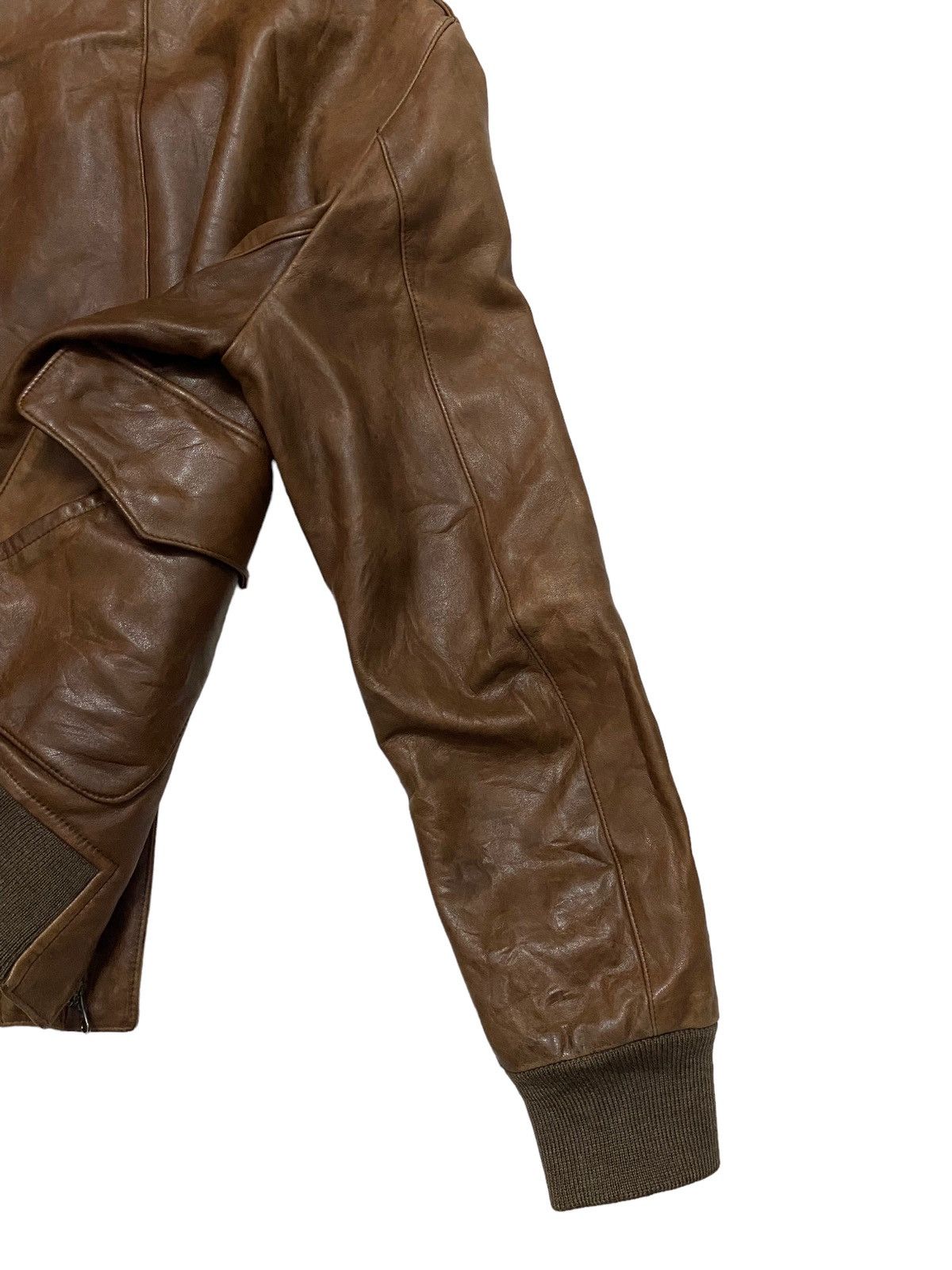 Aero Leathers × Japanese Brand × United Arrows United Arrows Military Inspired Leather Jacket Size US M / EU 48-50 / 2 - 16 Thumbnail