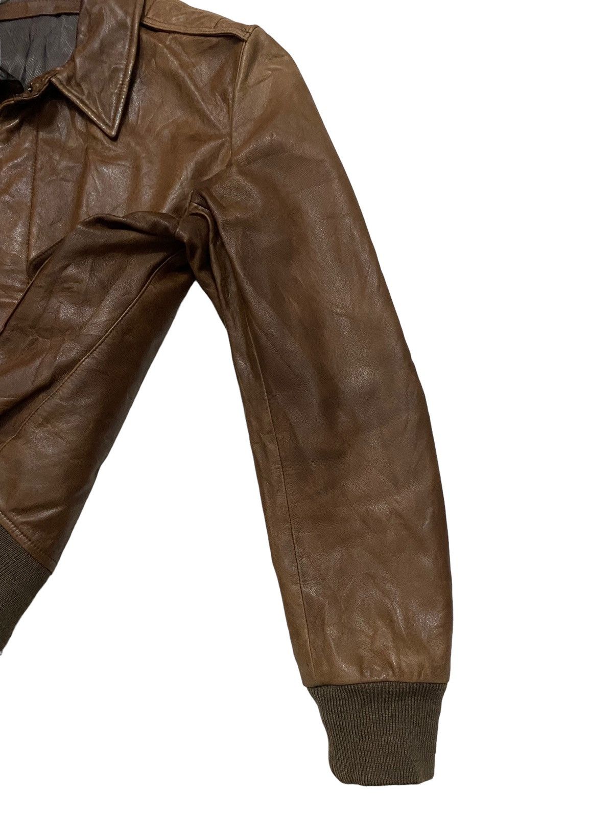 Aero Leathers × Japanese Brand × United Arrows United Arrows Military Inspired Leather Jacket Size US M / EU 48-50 / 2 - 9 Thumbnail