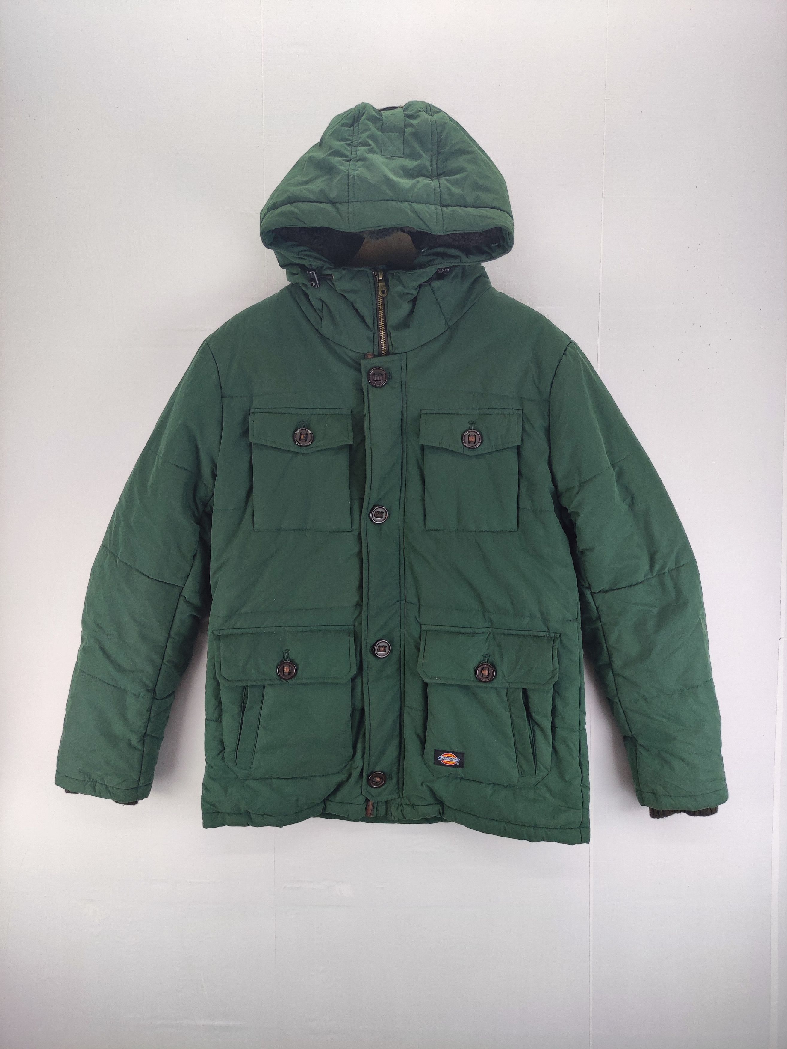 Dickies Vintage Dickies Puffer Hoodie Jacket Zipper Size US M / EU 48-50 / 2 - 1 Thumbnail