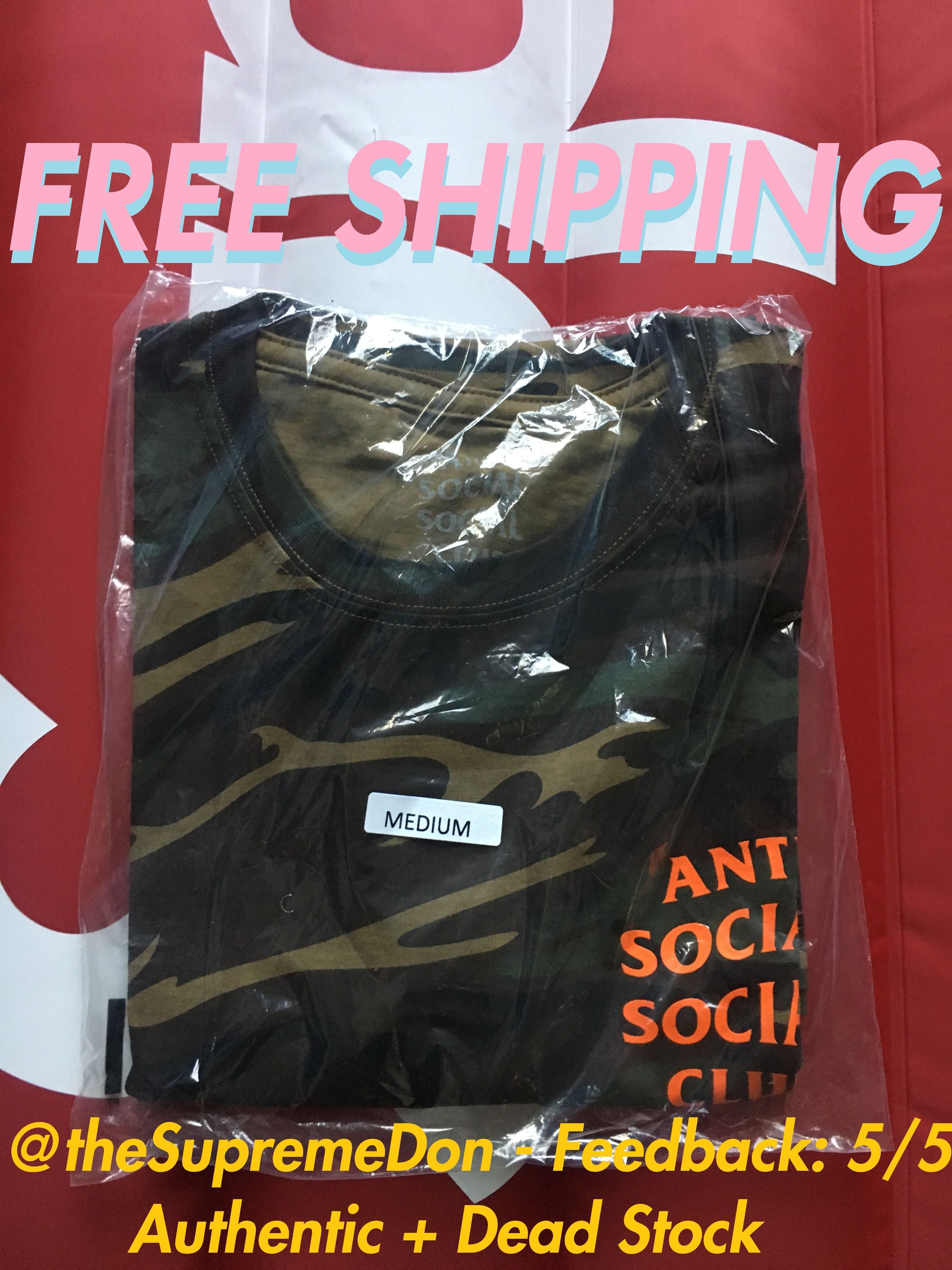 ASSC Green Ghost Camo Tee Anti Social Social Club in hand