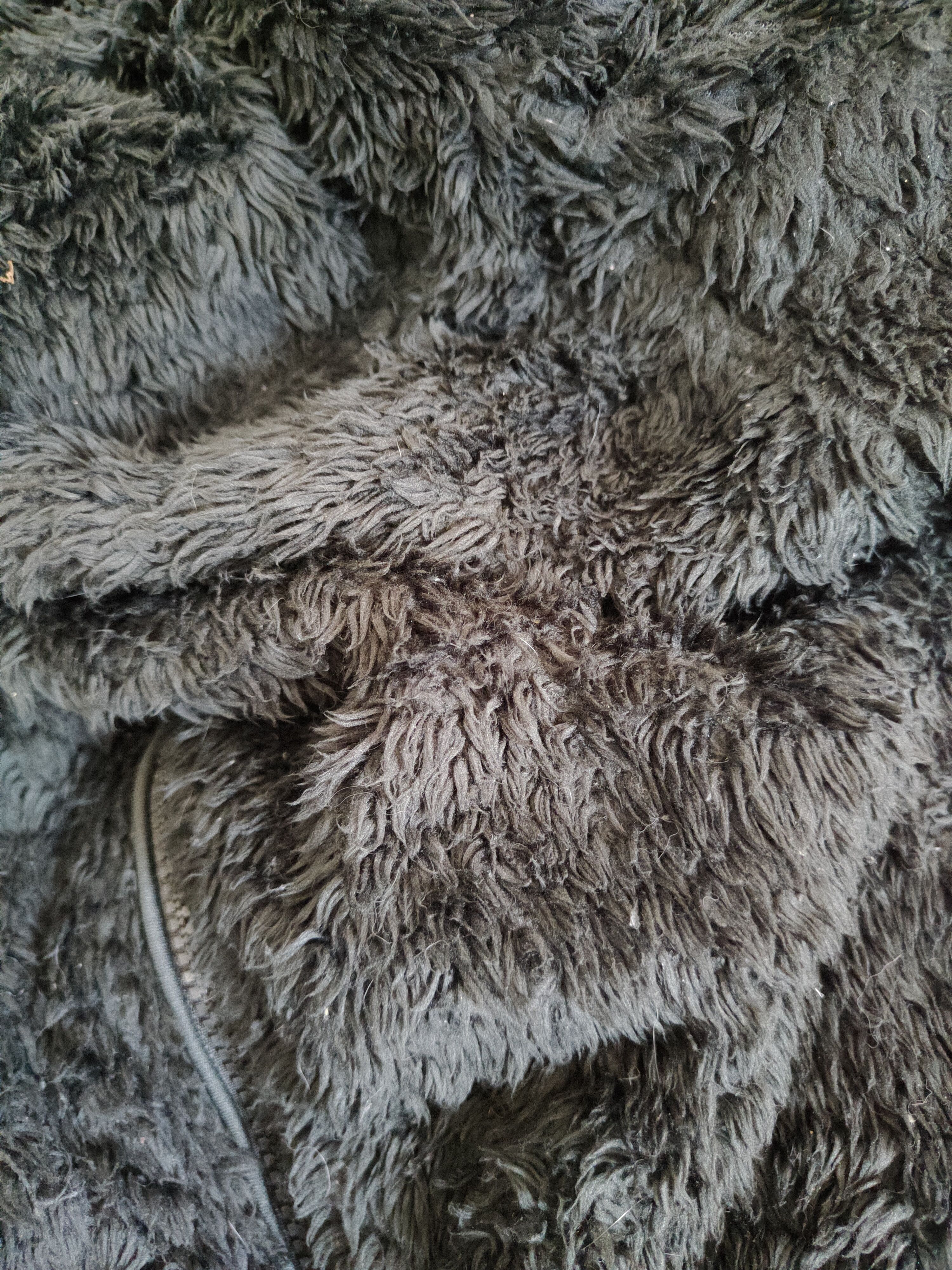 Japanese Brand Closshi Black fleece Shag Shaggy Fur Mohair Sweater #S837 Size US L / EU 52-54 / 3 - 10 Thumbnail