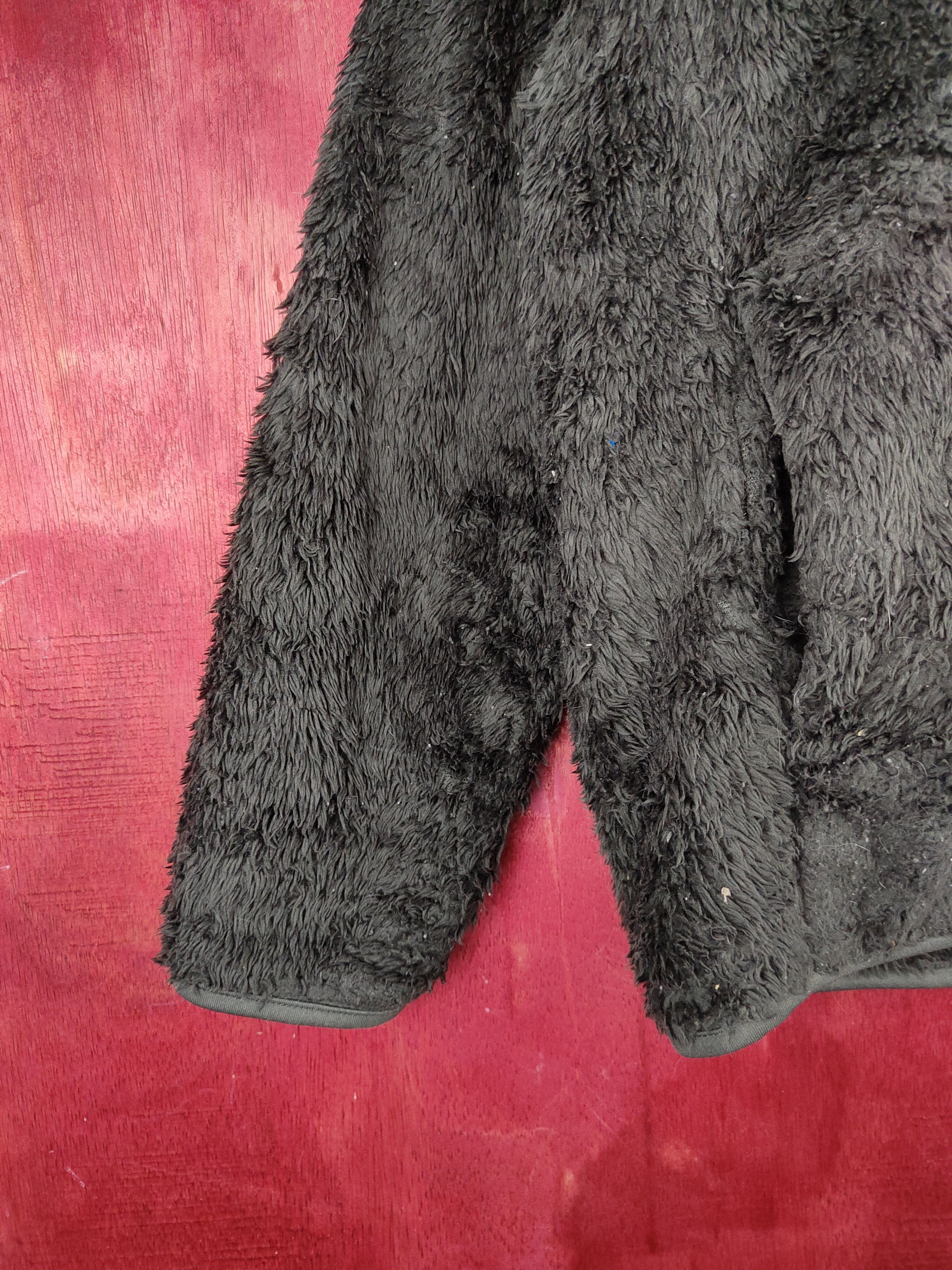 Japanese Brand Closshi Black fleece Shag Shaggy Fur Mohair Sweater #S837 Size US L / EU 52-54 / 3 - 4 Thumbnail