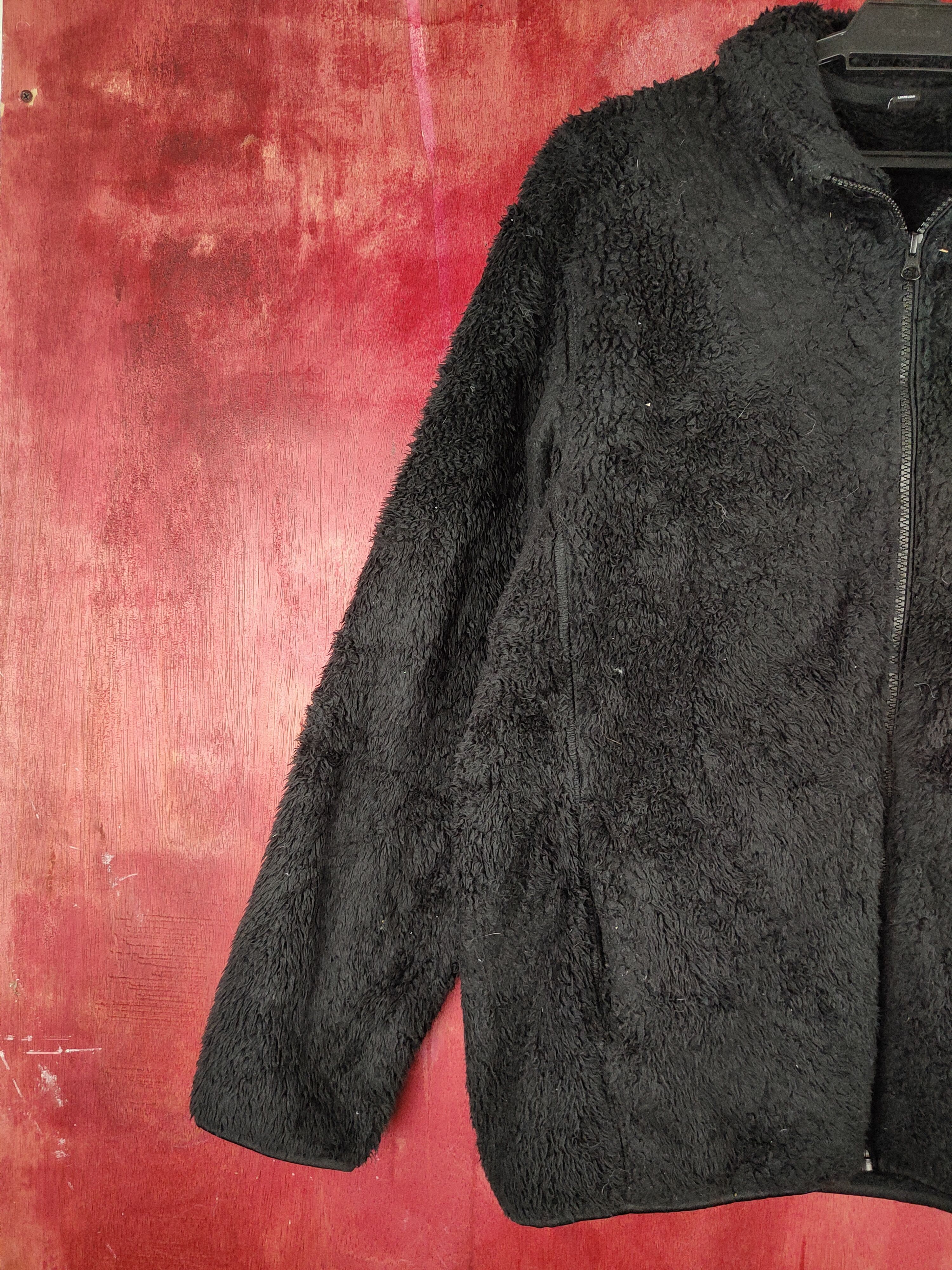 Uniqlo Uniqlo fleece vintage Black Shaggy Fur Sweater #S836 Size US L / EU 52-54 / 3 - 3 Thumbnail