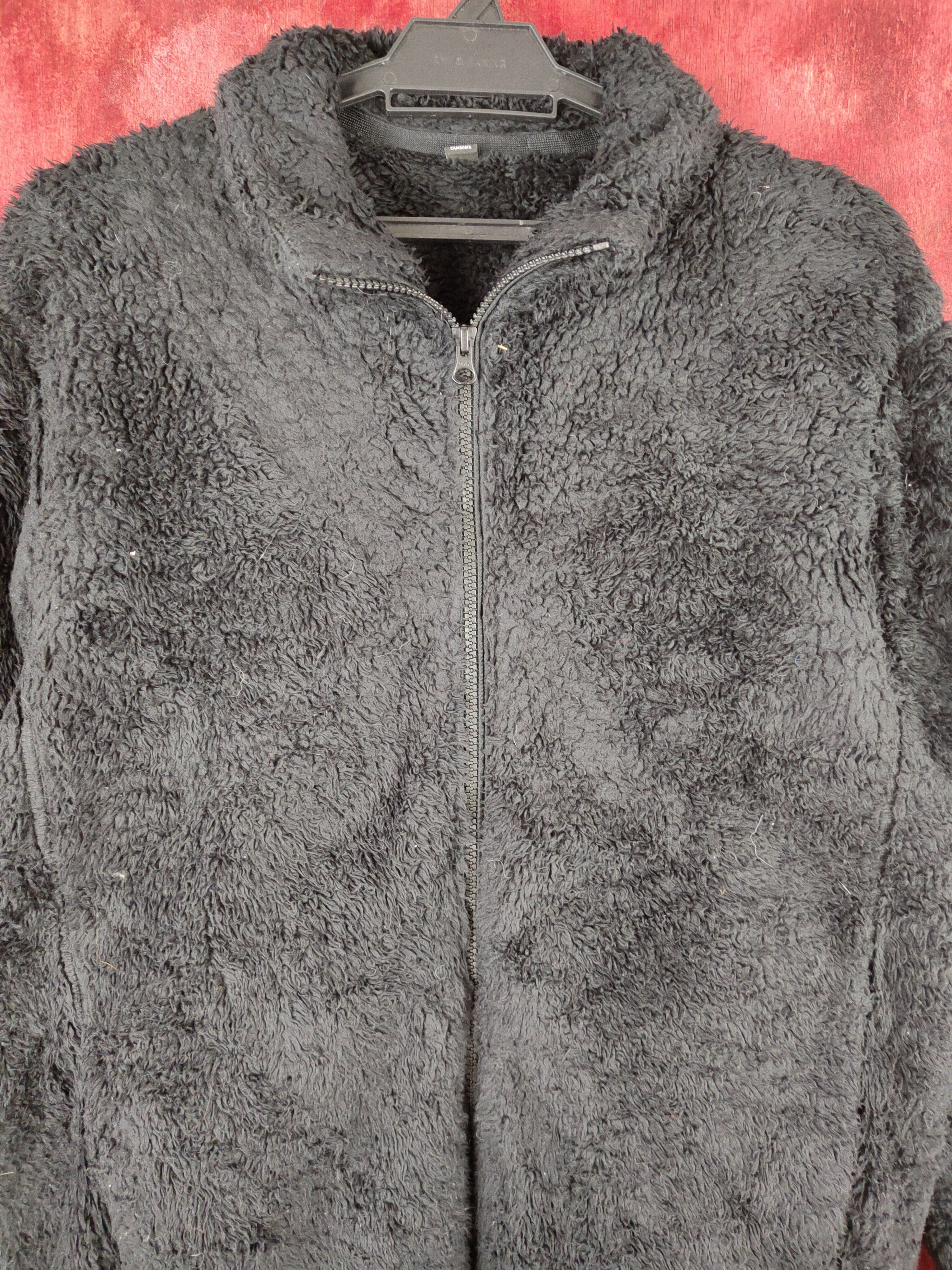 Uniqlo Uniqlo fleece vintage Black Shaggy Fur Sweater #S836 Size US L / EU 52-54 / 3 - 2 Thumbnail