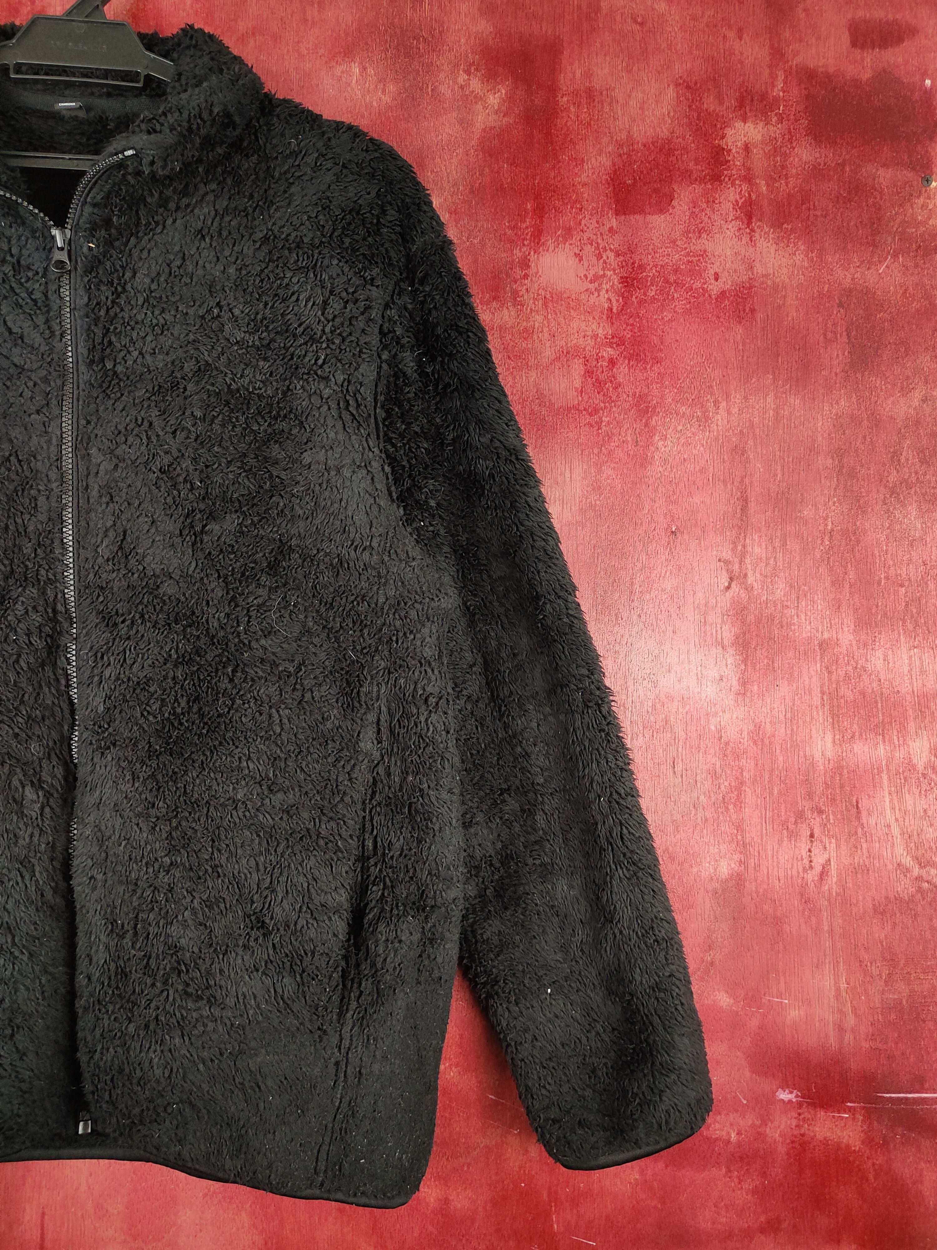 Uniqlo Uniqlo fleece vintage Black Shaggy Fur Sweater #S836 Size US L / EU 52-54 / 3 - 5 Thumbnail