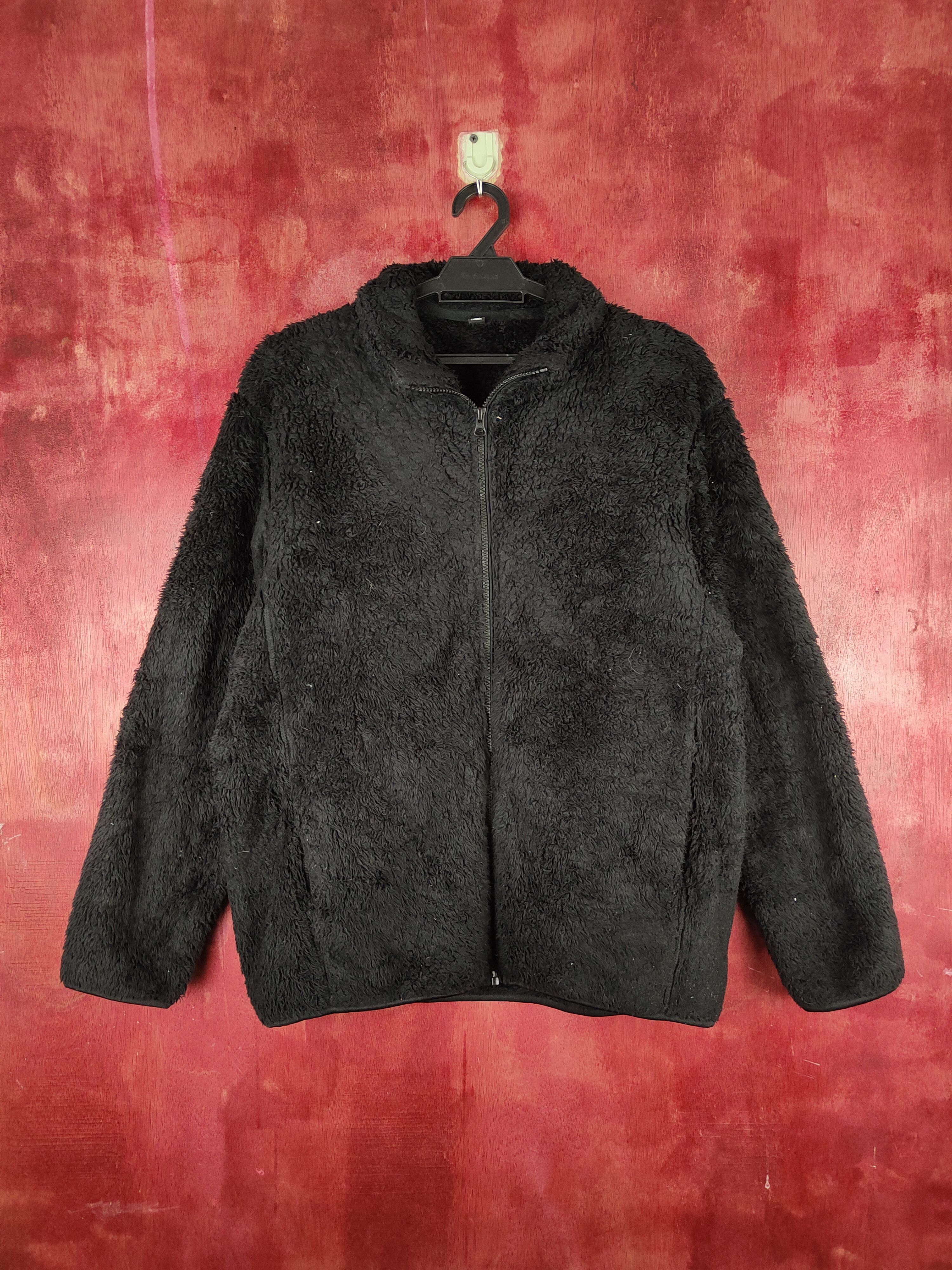 Uniqlo Uniqlo fleece vintage Black Shaggy Fur Sweater #S836 Size US L / EU 52-54 / 3 - 1 Thumbnail