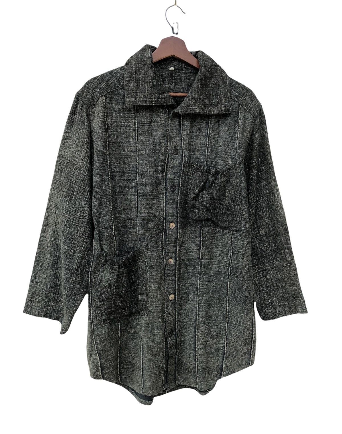 Japanese Brand Japanese Brand Haginomori Pleat Jacket Size L / US 10 / IT 46 - 1 Thumbnail