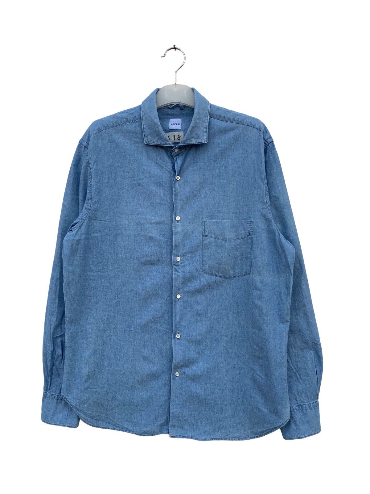 Aspesi Aspesi Denime Shirt Size US XL / EU 56 / 4 - 1 Thumbnail