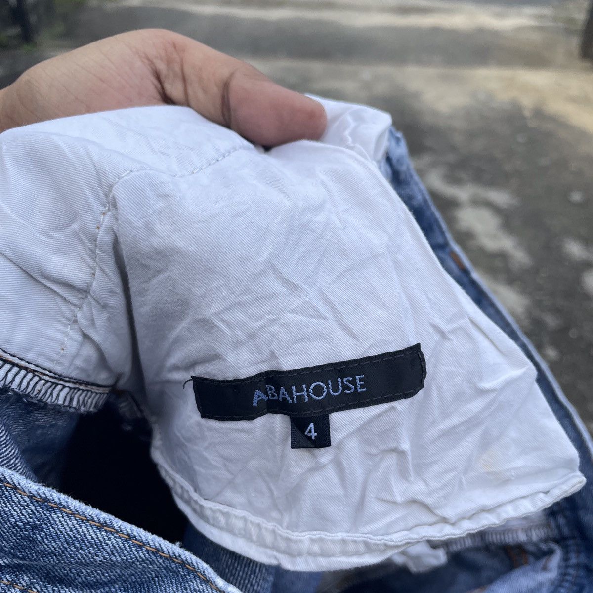 ABAHOUSE Vintage Abahouse Distressed Denim Jeans Size US 33 - 6 Thumbnail