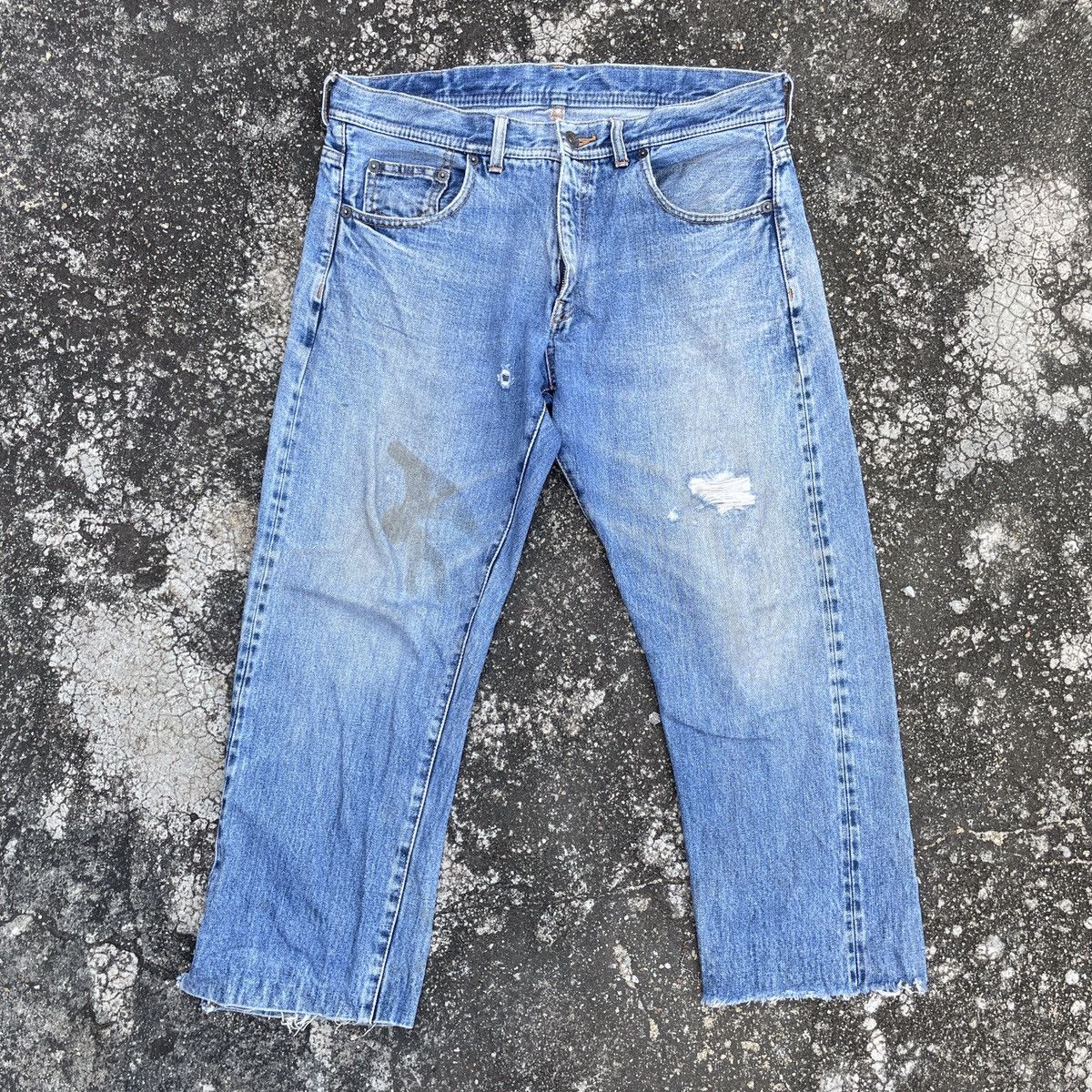 ABAHOUSE Vintage Abahouse Distressed Denim Jeans Size US 33 - 1 Thumbnail