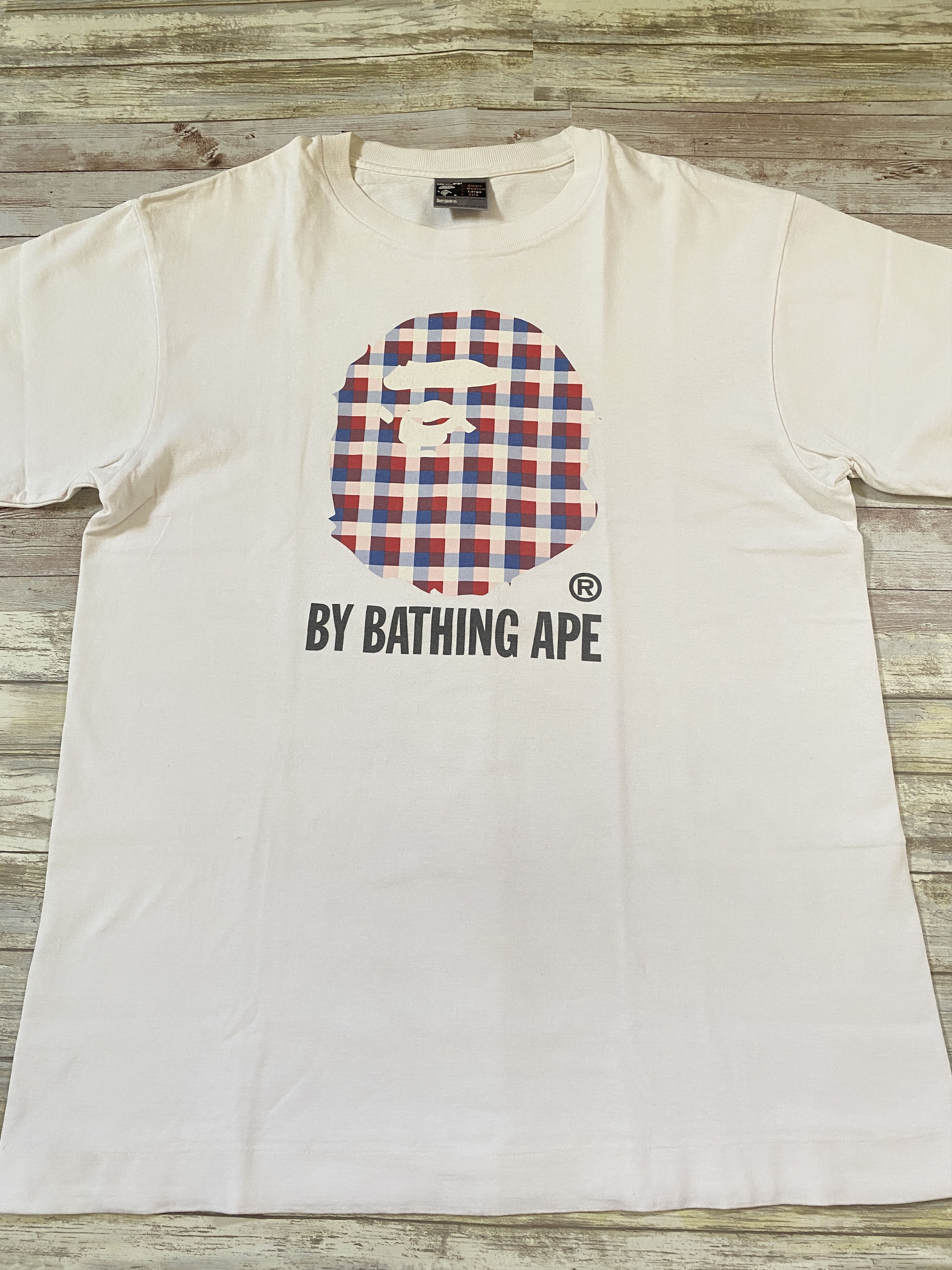 Bape Plaid Bathing Ape Tee bape Size US L / EU 52-54 / 3 - 2 Thumbnail