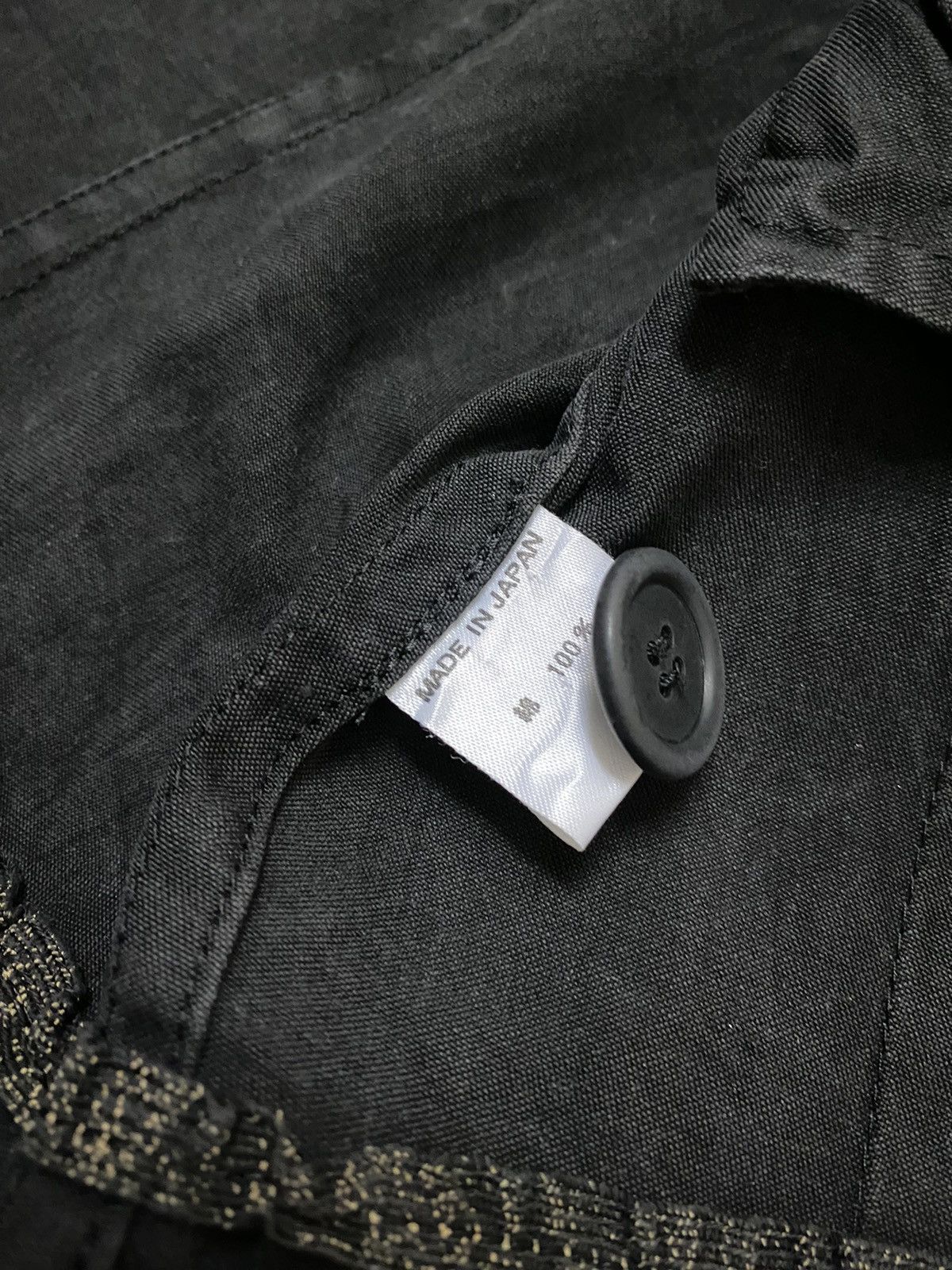 Vintage × Y's × Yohji Yamamoto VINTAGE YOHJI YAMAMOTO LOVE COLLAR OLD BLACK COAT Size S / US 4 / IT 40 - 11 Thumbnail