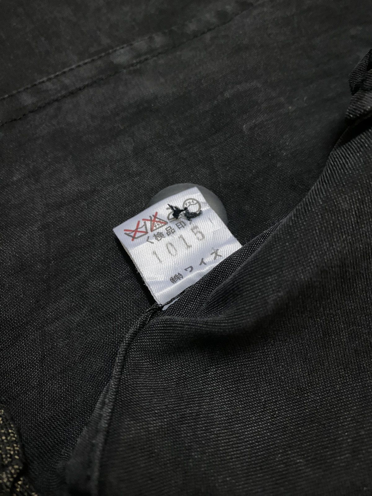 Vintage × Y's × Yohji Yamamoto VINTAGE YOHJI YAMAMOTO LOVE COLLAR OLD BLACK COAT Size S / US 4 / IT 40 - 10 Thumbnail