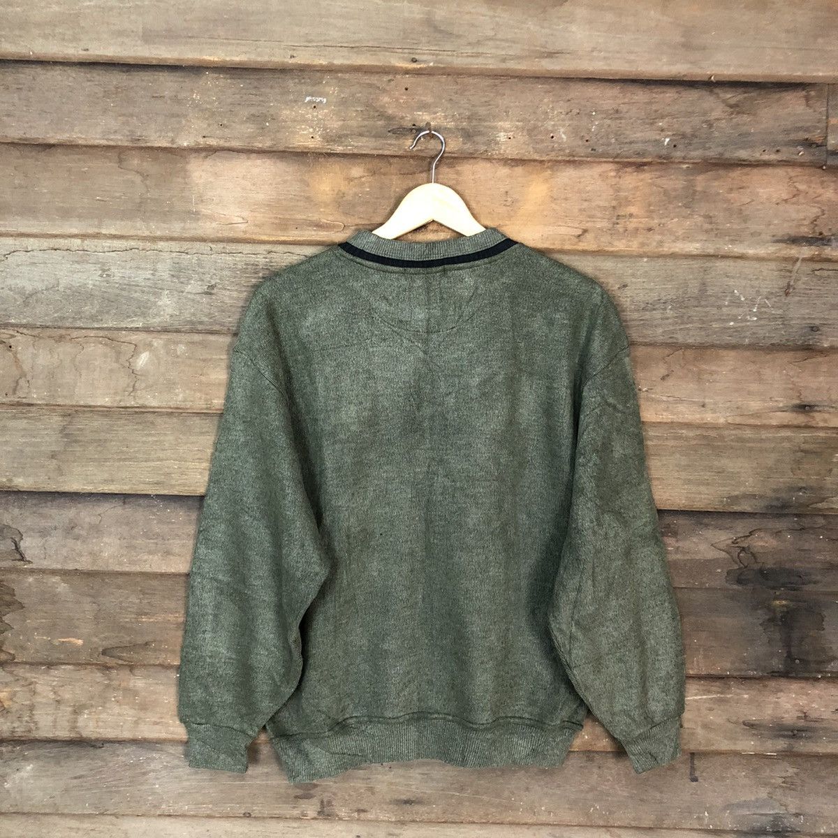 Homespun Knitwear × Japanese Brand × Vintage Ingresso vintage Green Shag Shaggy Knitwear #096B Size US L / EU 52-54 / 3 - 11 Thumbnail