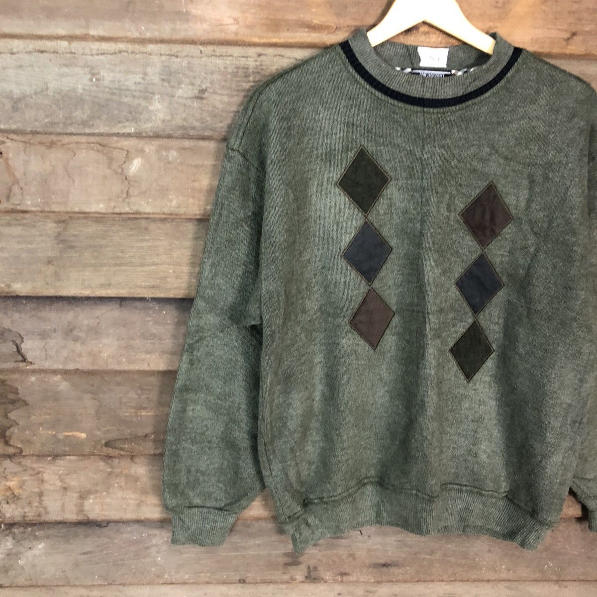 Homespun Knitwear × Japanese Brand × Vintage Ingresso vintage Green Shag Shaggy Knitwear #096B Size US L / EU 52-54 / 3 - 7 Thumbnail