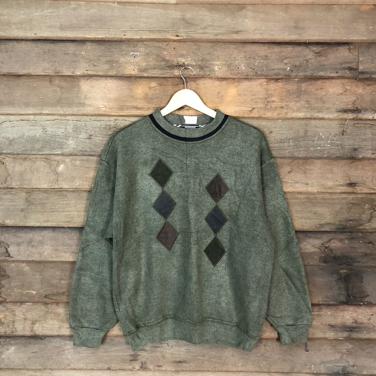 Homespun Knitwear × Japanese Brand × Vintage Ingresso vintage Green Shag Shaggy Knitwear #096B Size US L / EU 52-54 / 3 - 1 Thumbnail