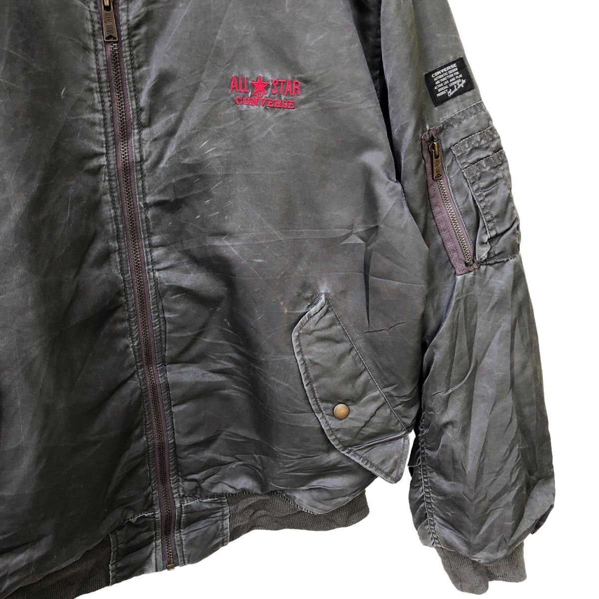 Converse 📣VINTAGE CONVERSE BOMBER FLIGHT JACKET Size US XL / EU 56 / 4 - 6 Thumbnail