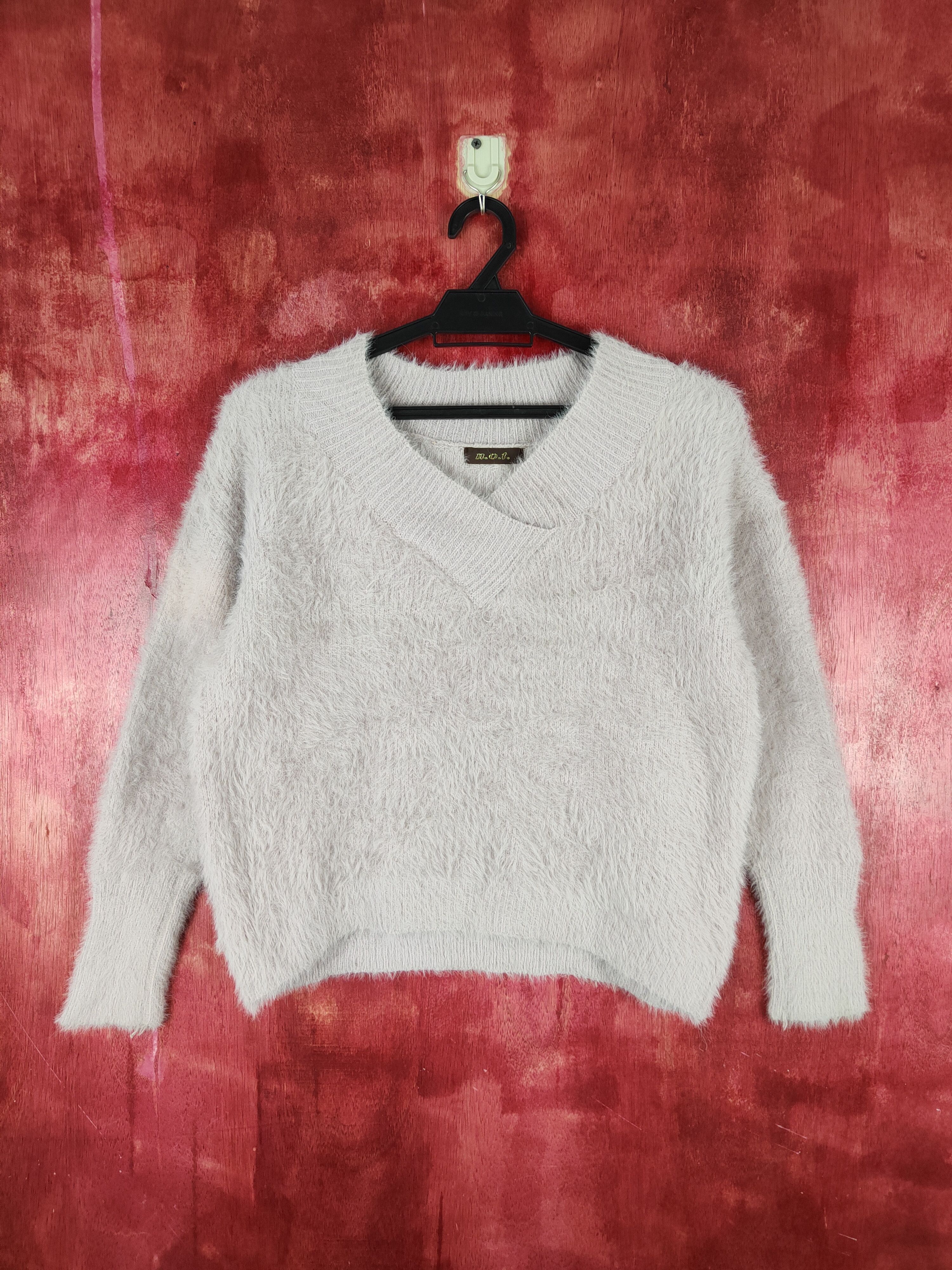 n.o.t Soft Purple Shag Shaggy Fur Mohair Knitwear #S802