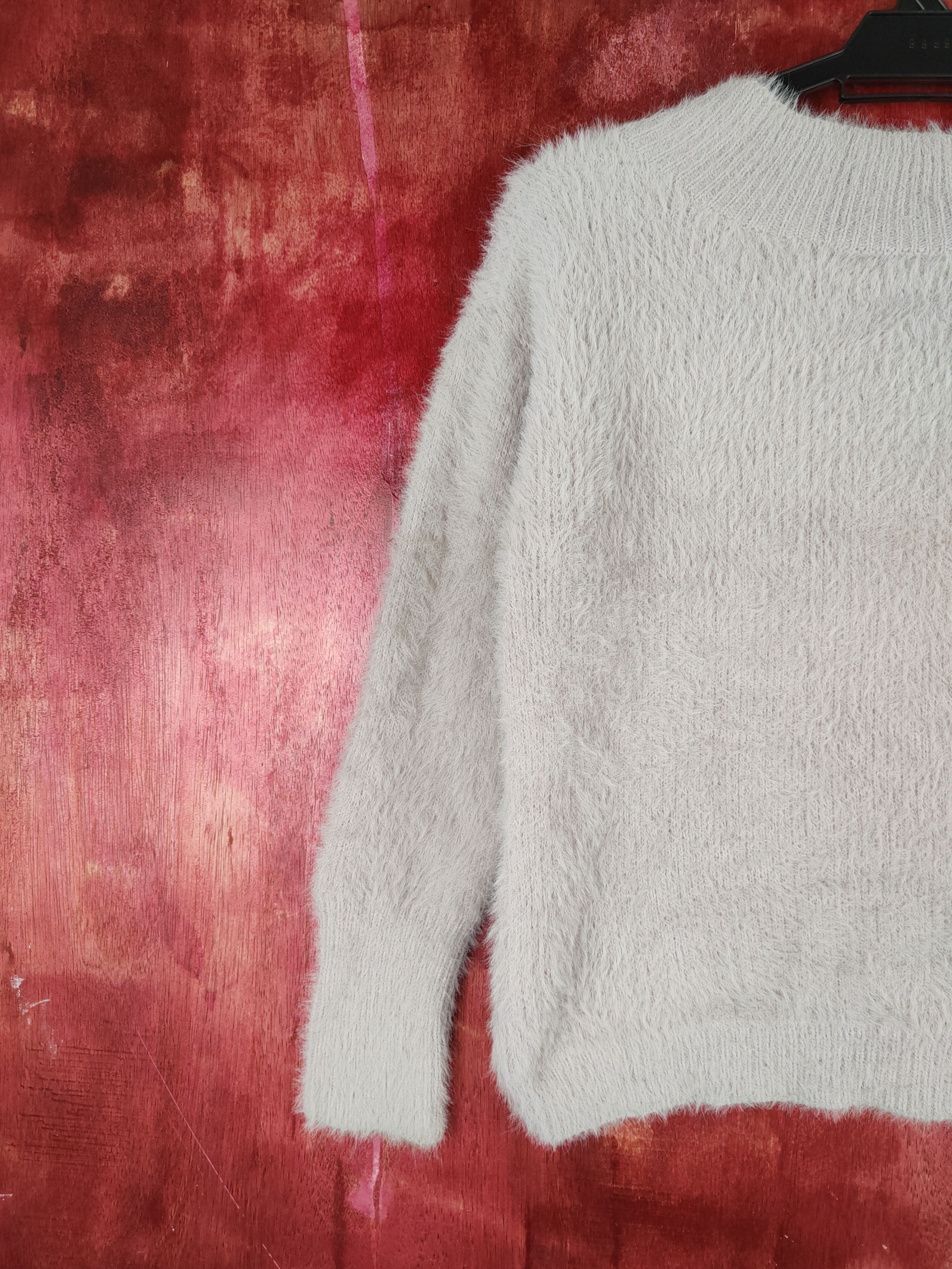 Japanese Brand n.o.t Soft Purple Shag Shaggy Fur Mohair Knitwear #S802 Size S / US 4 / IT 40 - 8 Thumbnail