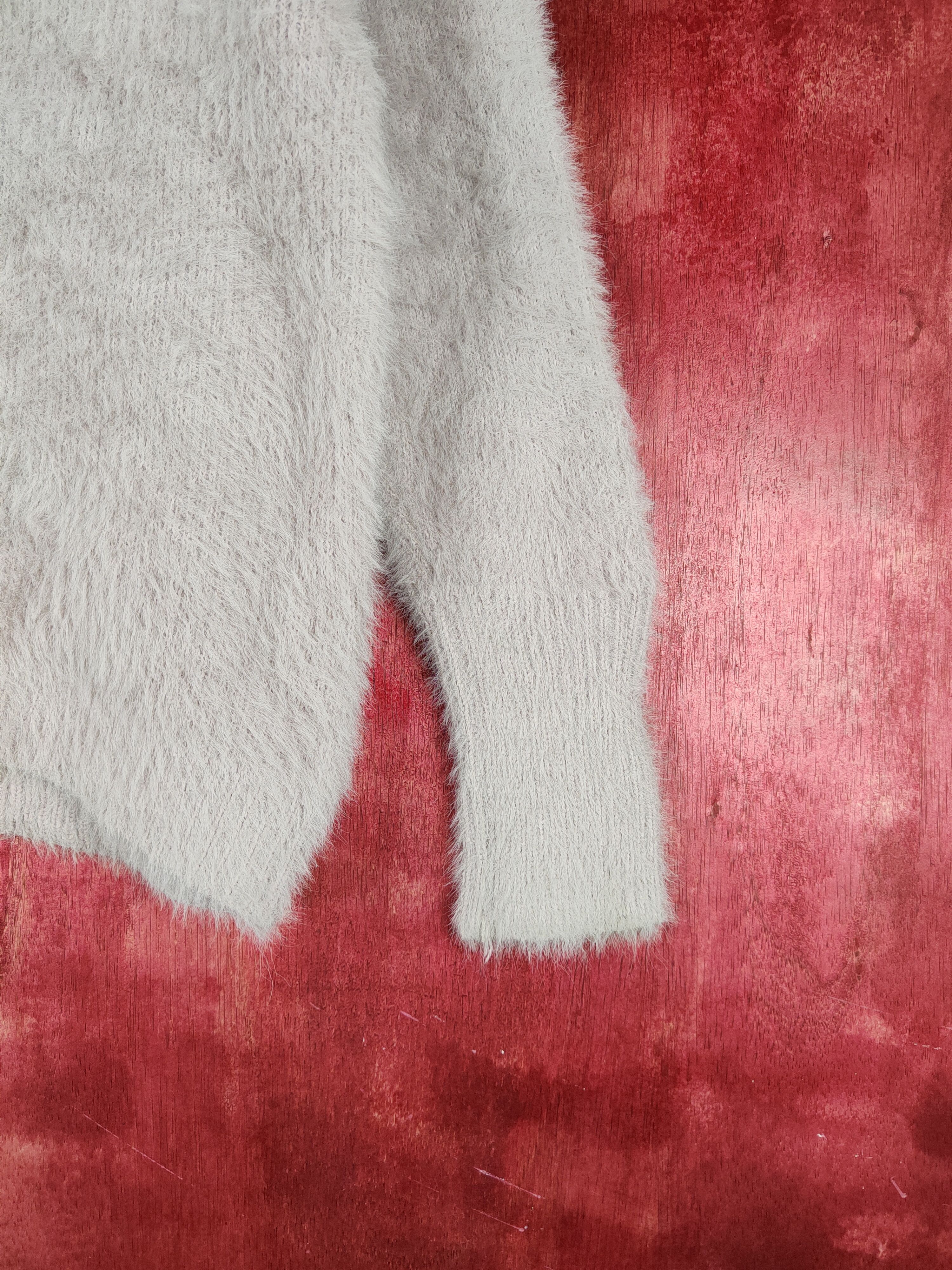 Japanese Brand n.o.t Soft Purple Shag Shaggy Fur Mohair Knitwear #S802 Size S / US 4 / IT 40 - 6 Thumbnail